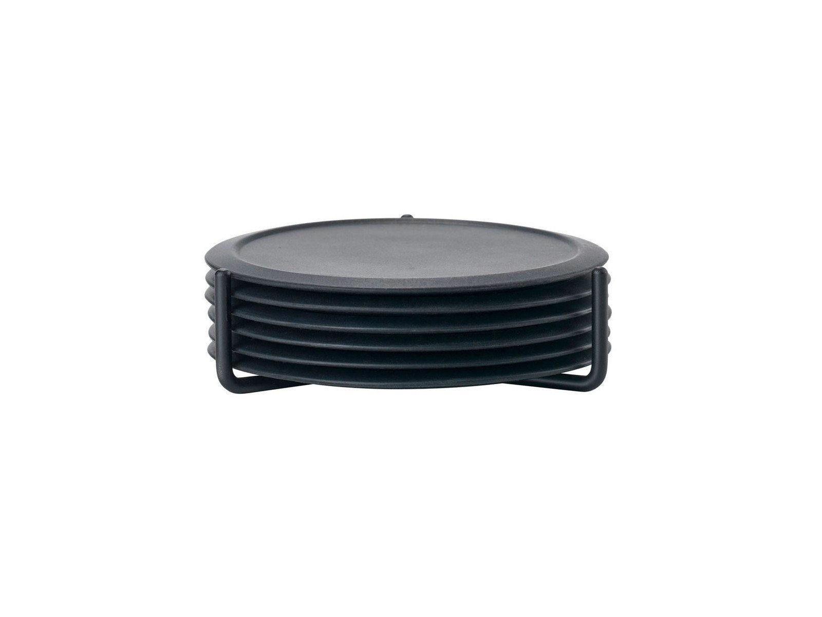 Zone Denmark Platzset Singles Glasuntersetzer mit Halter black Set6, Glasuntersetzer m Halter Black Singles