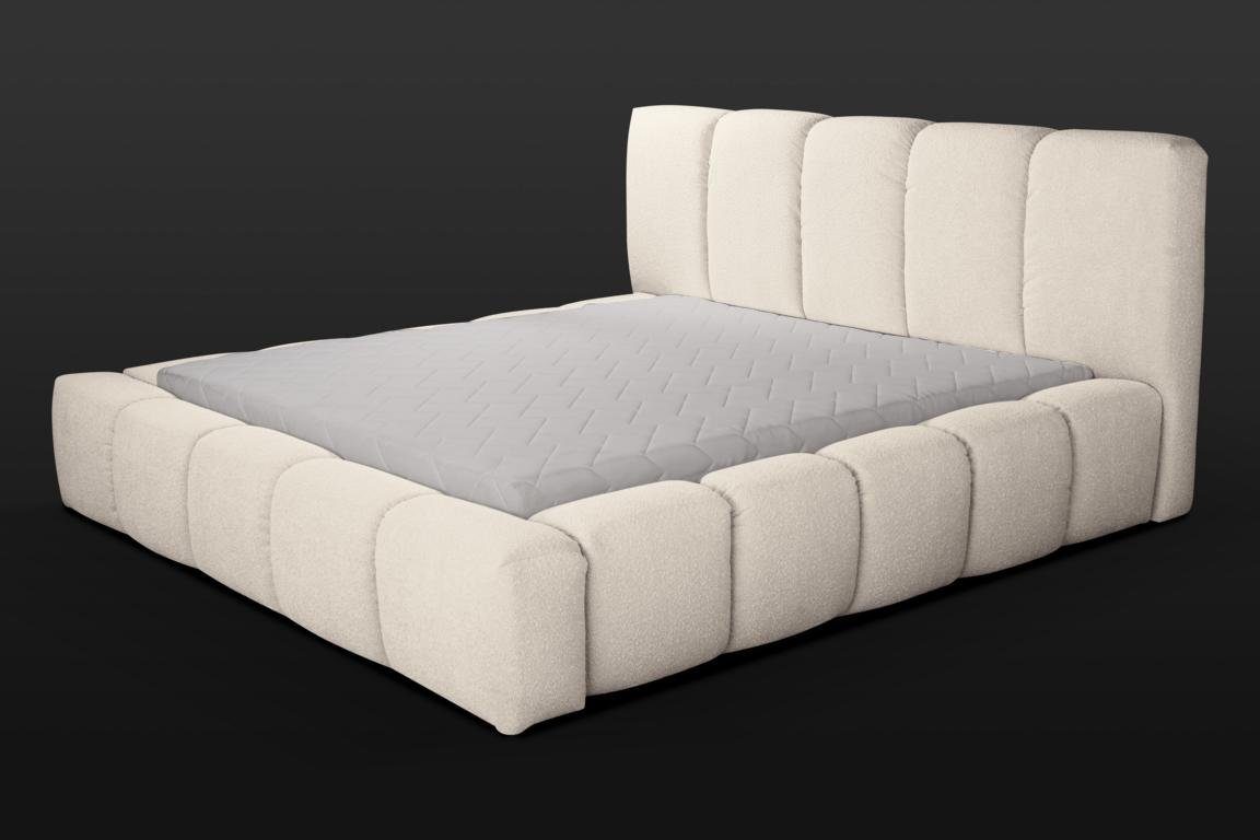 JVmoebel Bett Bett weißes Schlafzimmer (Bett) Design Doppelbett Holzmöbel