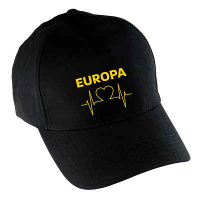 multifanshop Baseball Cap Europa - Herzschlag - Mütze