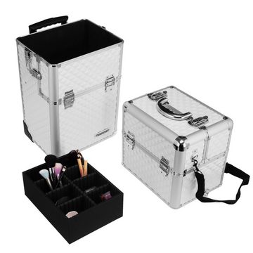 anndora Trolley Aluminium Reisekoffer 60 L Koffer Beautycase 2 Räder - Farbwahl, 2 Rollen