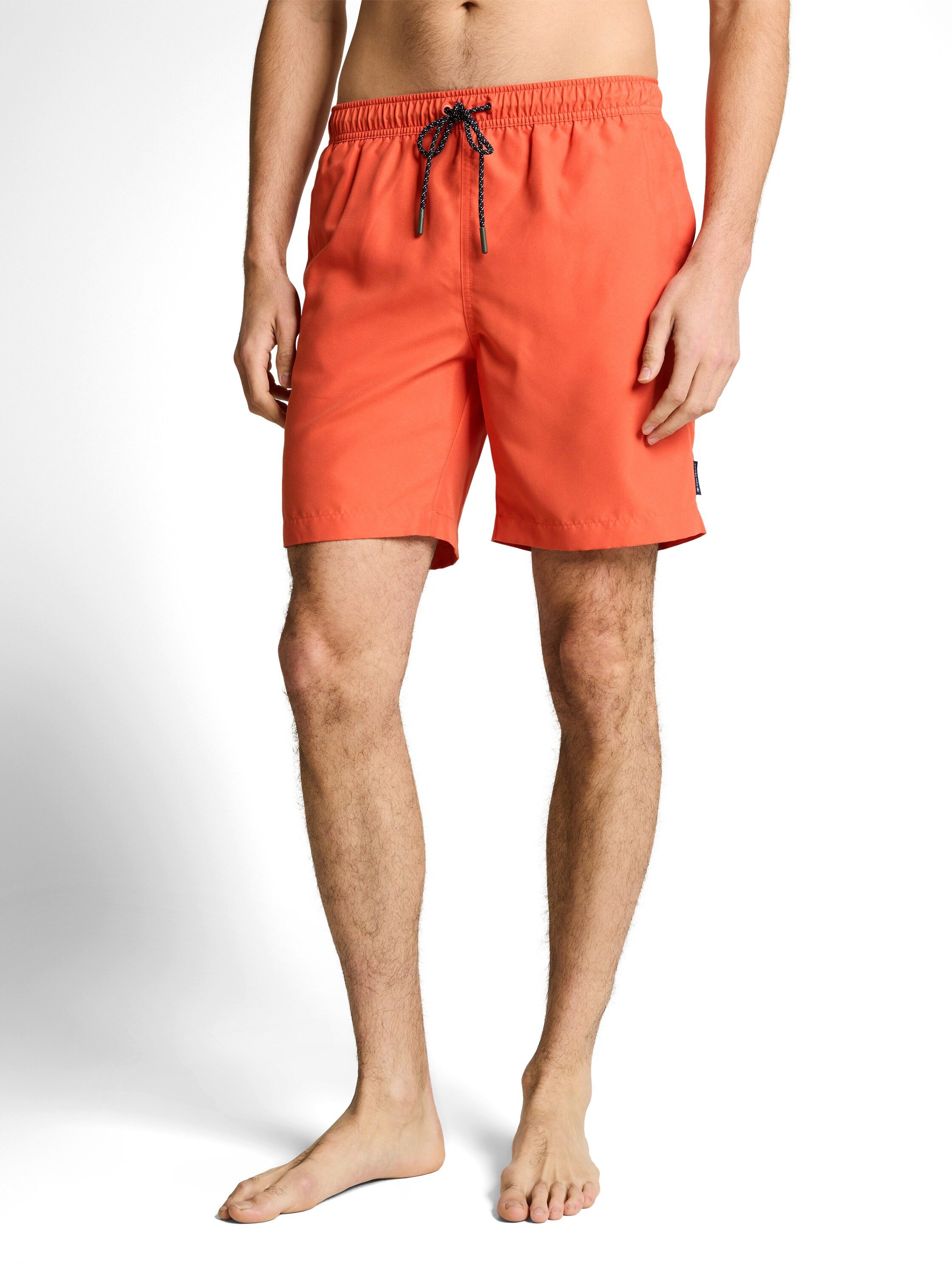 TOM TAILOR Badeshorts unifarben, mit Gummizug und Kordel