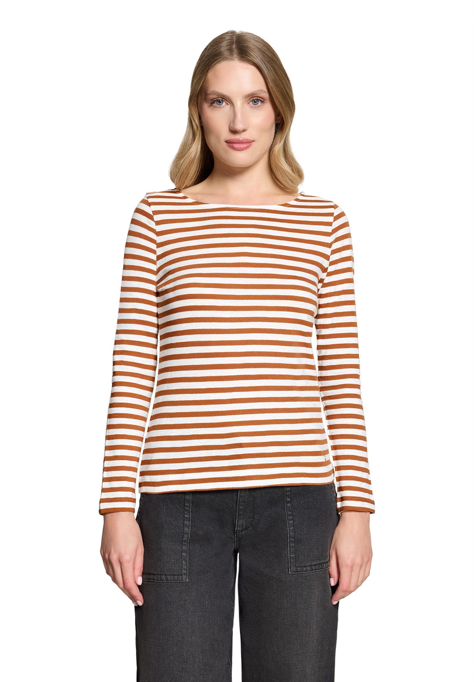 Betty&Co Kurzarmshirt Damen mit U-Boot-Ausschnitt (1-tlg)