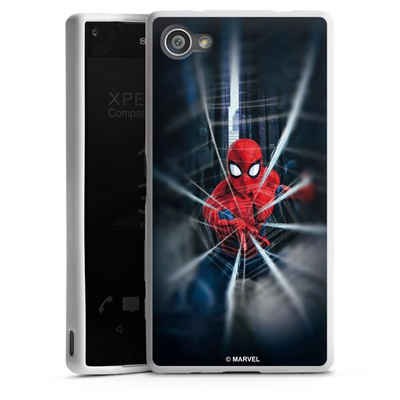 DeinDesign Handyhülle »Marvel Spider-Man Kinofilm Spider-Man Webs In Action«, Sony Xperia Z5 Compact Silikon Hülle Bumper Case Handy Schutzhülle
