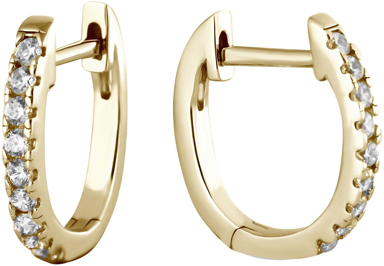 Paar Creolen Schmuck Geschenk Silber 925 Ohrschmuck Ohrringe