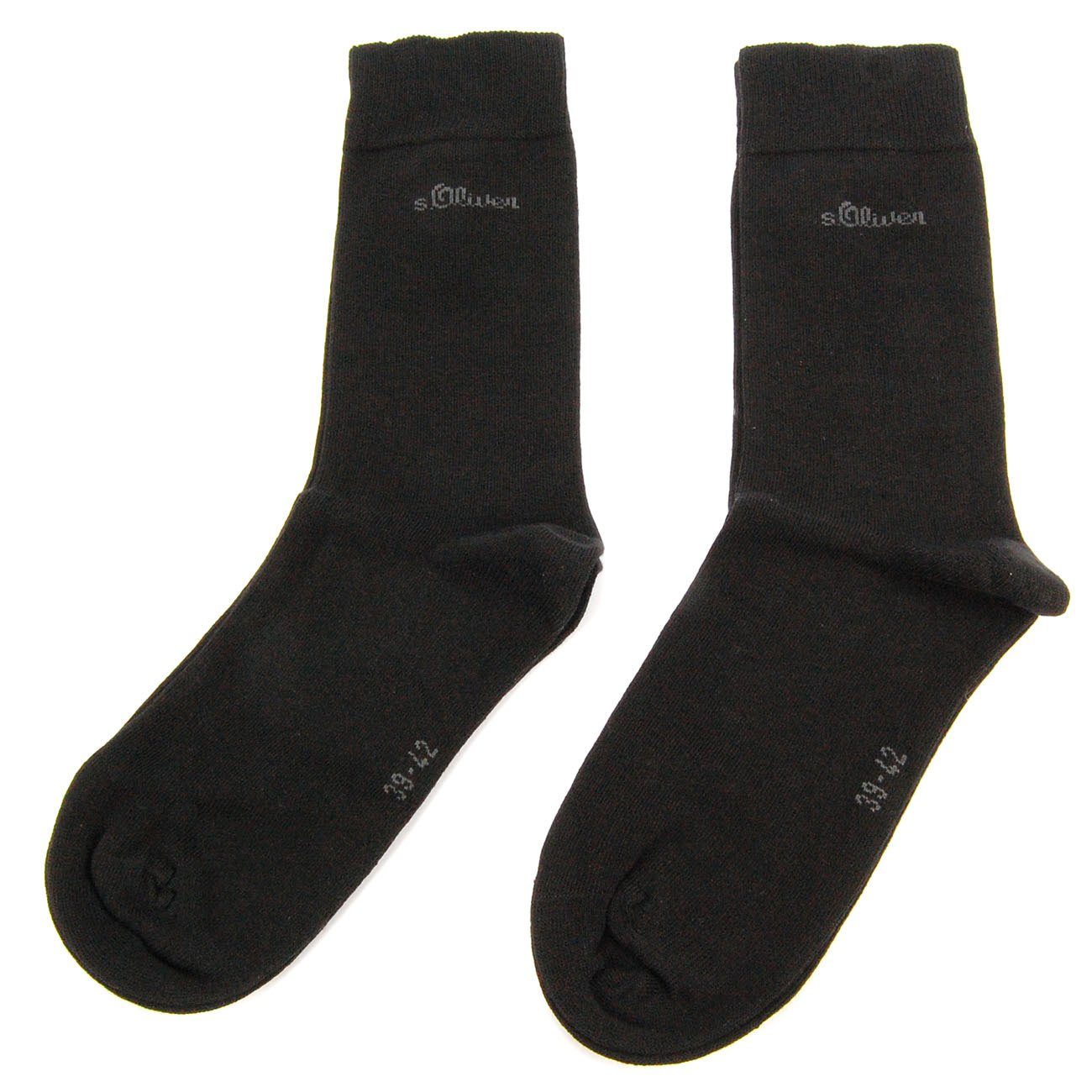 s.Oliver Unisex Baumwolle 05 black (Packung, Socken Paar) 2-Paar, Herren Business S20001 Damen Langsocken 2