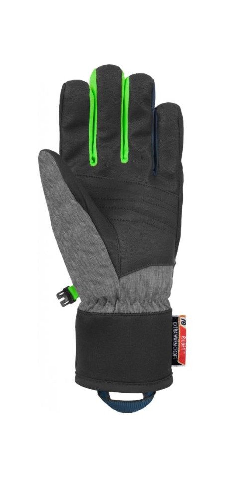 Reusch Skihandschuhe Reusch Ferdi R-Tex® black melange neon green