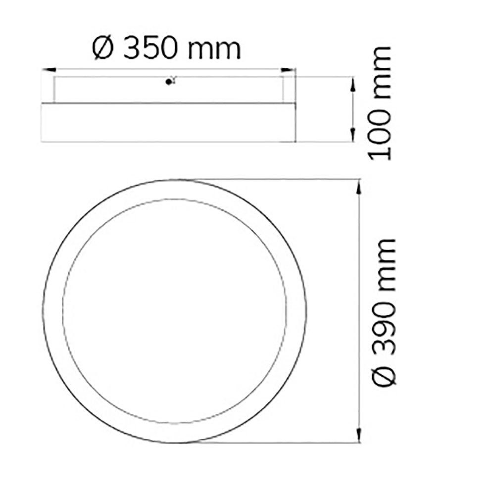 LED-Leuchtmittel LED Deckenleuchte Warmweiß, Deckenleuchten Wohnzimmer Deckenleuchte, verbaut, fest Backlight LED etc-shop