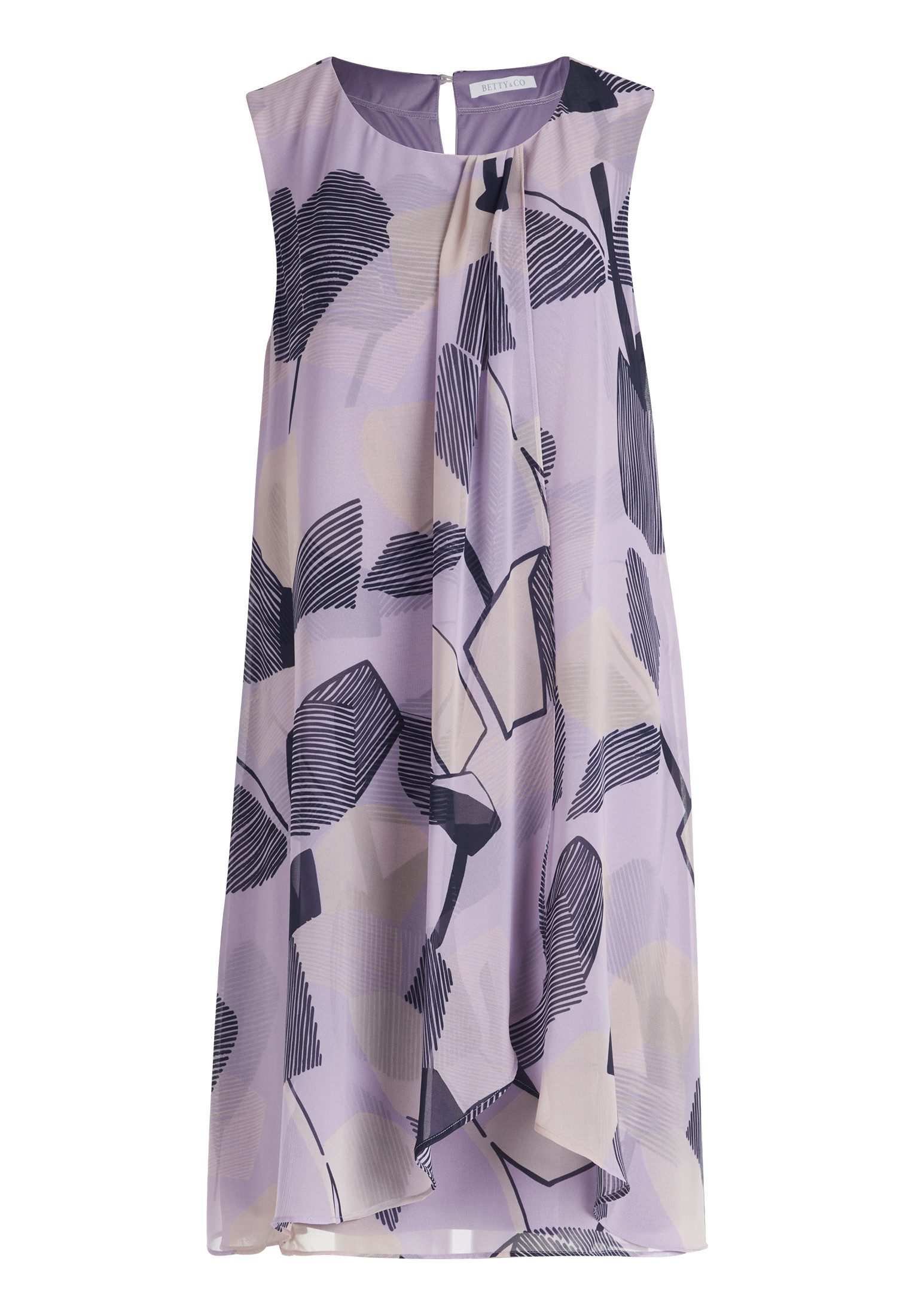 Betty&Co Chiffonkleid "Damen Sommerkleid Chiffonkleid im Layer Look" Ohne T günstig online kaufen