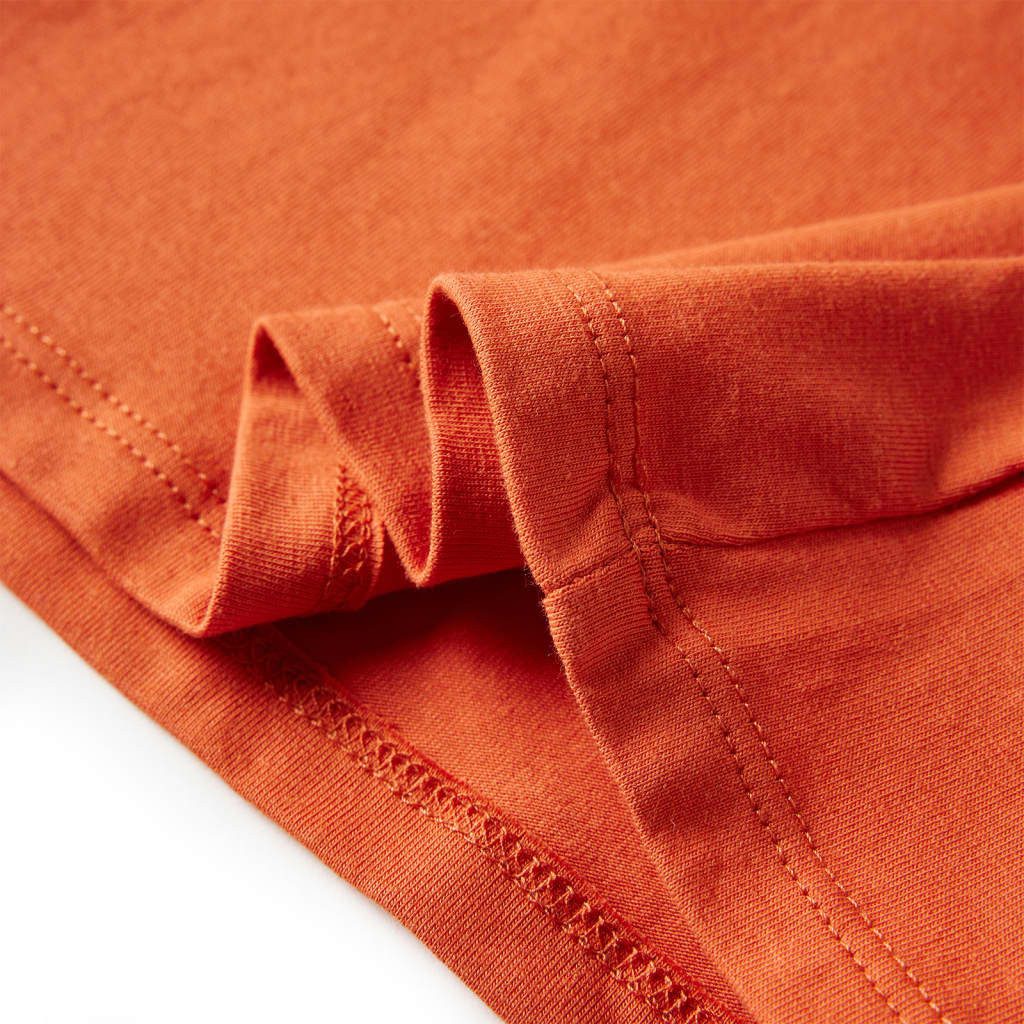 vidaXL Langarmshirt Kinder-Langarmshirt Dunkelorange 116