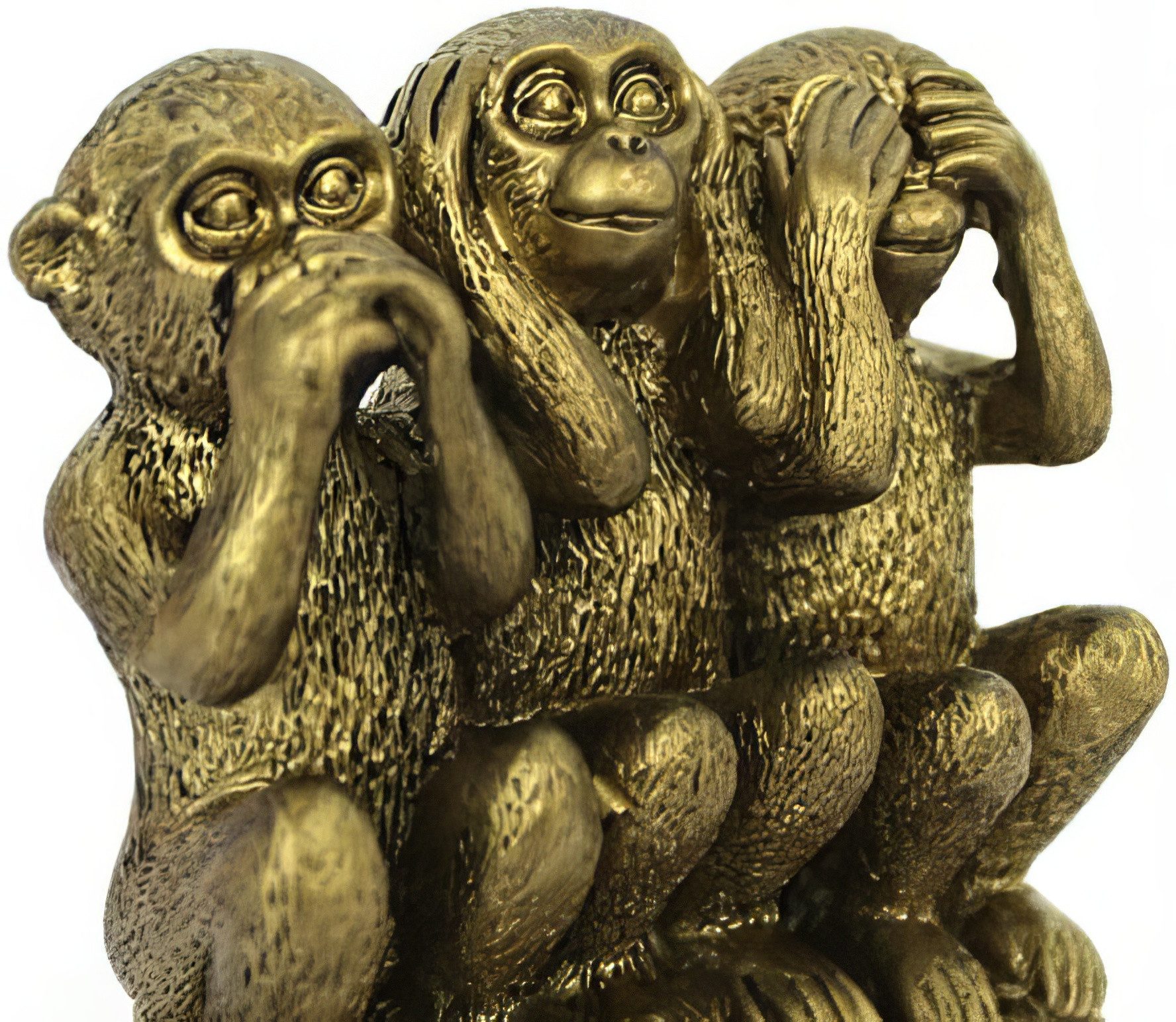 Yudu Dekofigur 3er Affen Nicht hören/sehen/sprechen Fengshui günstig online kaufen