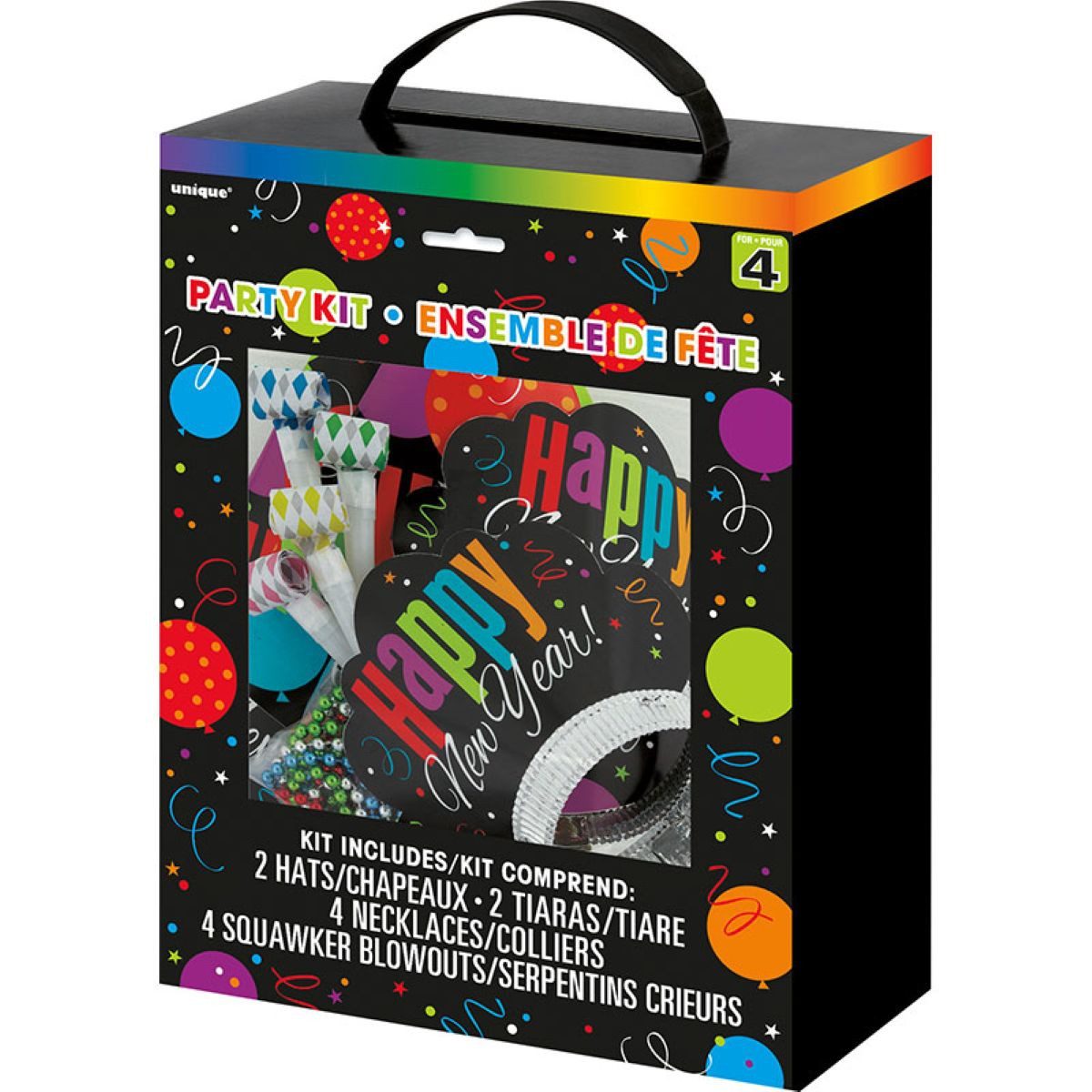 Unique Industries Inc. Hängedekoration Partybox New Year Cheer 4 Personen