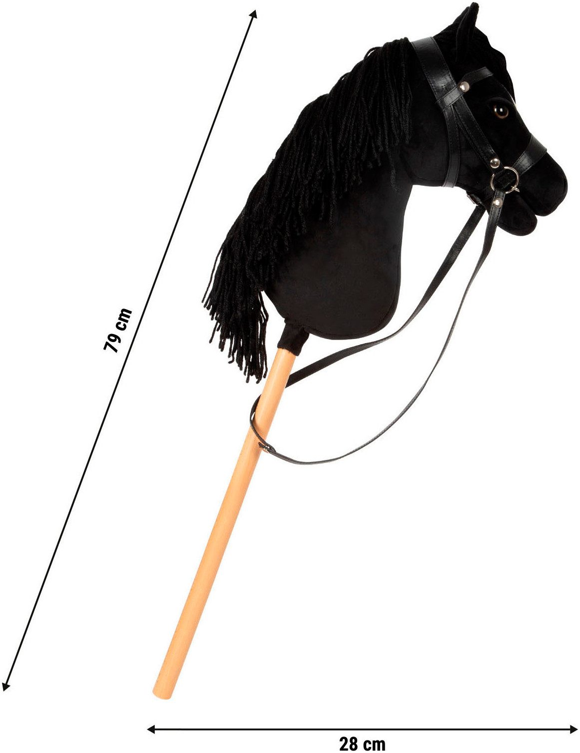 Small Foot Steckenpferd Hobby Horse Eddie, inkl. Halfter, Trense & Führstrick