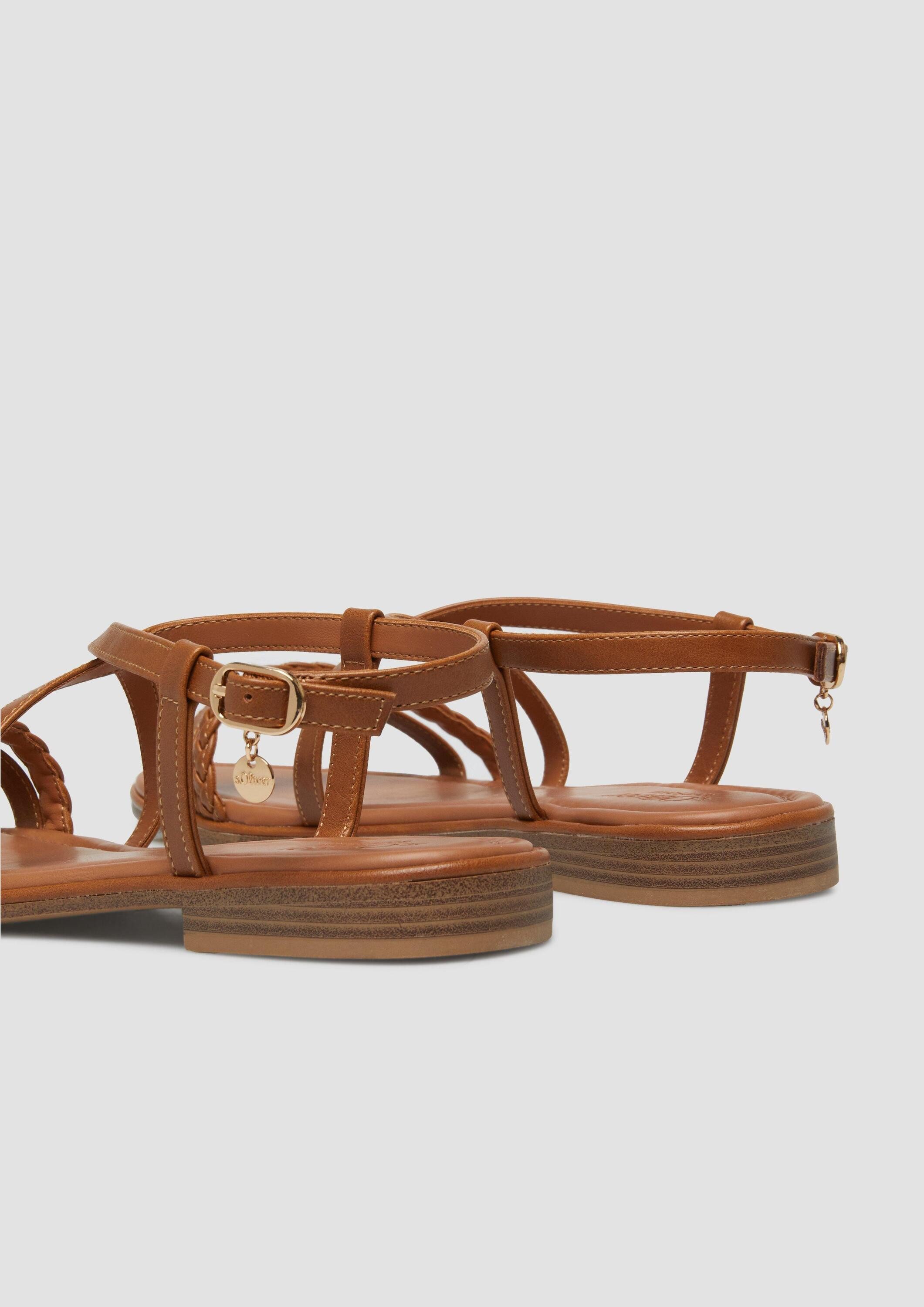 s.Oliver Sandalen Sandale Sandalen in Leder-Optik