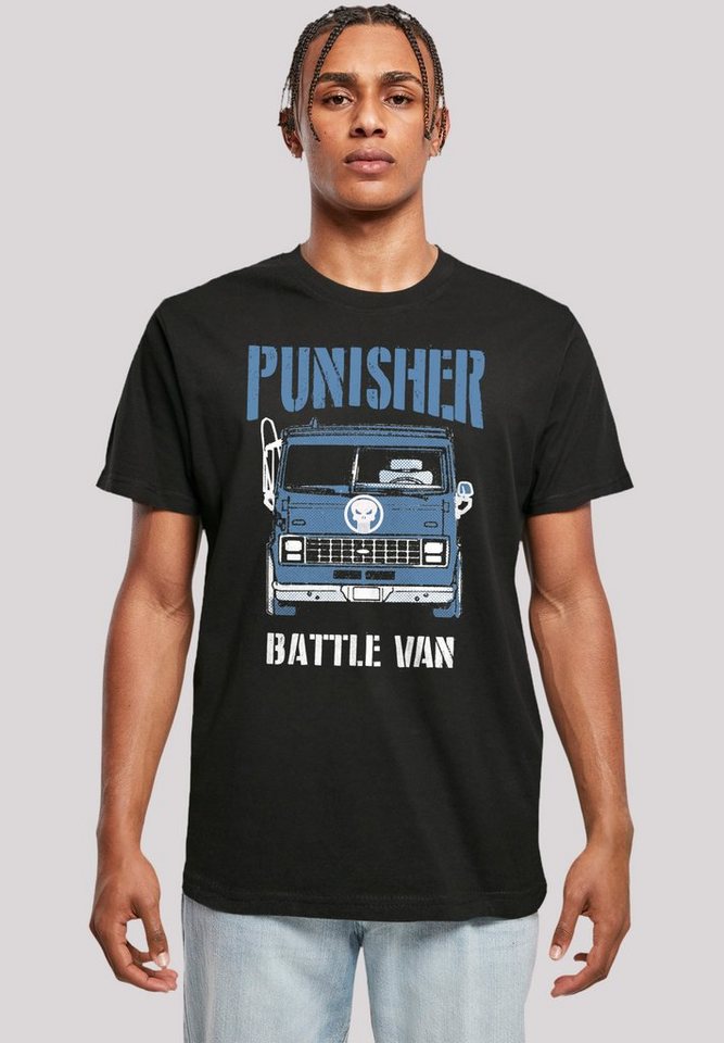 F4NT4STIC T-Shirt Marvel Punisher Battle Van II Premium Qualität, Sehr  weicher Baumwollstoff mit hohem Tragekomfort