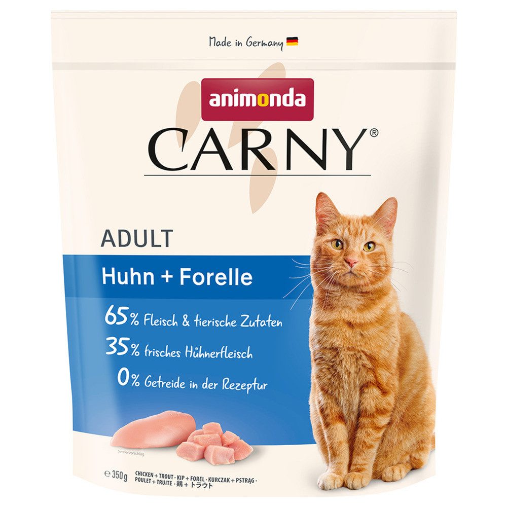 Animonda Carny Adult Huhn + Forelle 350 g, Trockenfutter für: Katze