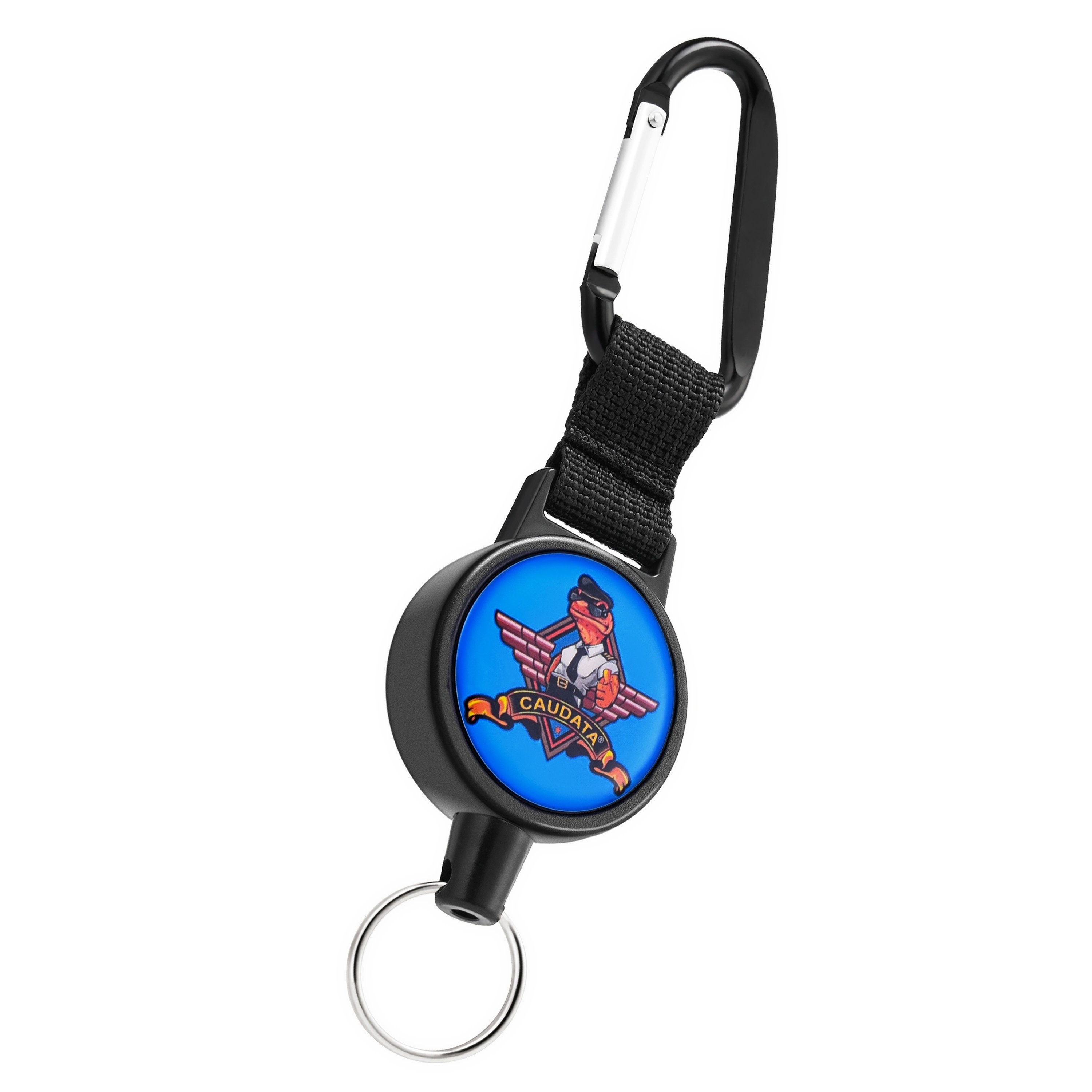 WEBBOMB Schlüsselanhänger Ausweis Jojo mit Stahlseil ausziehbar Schlüsselrolle Ausweishalter