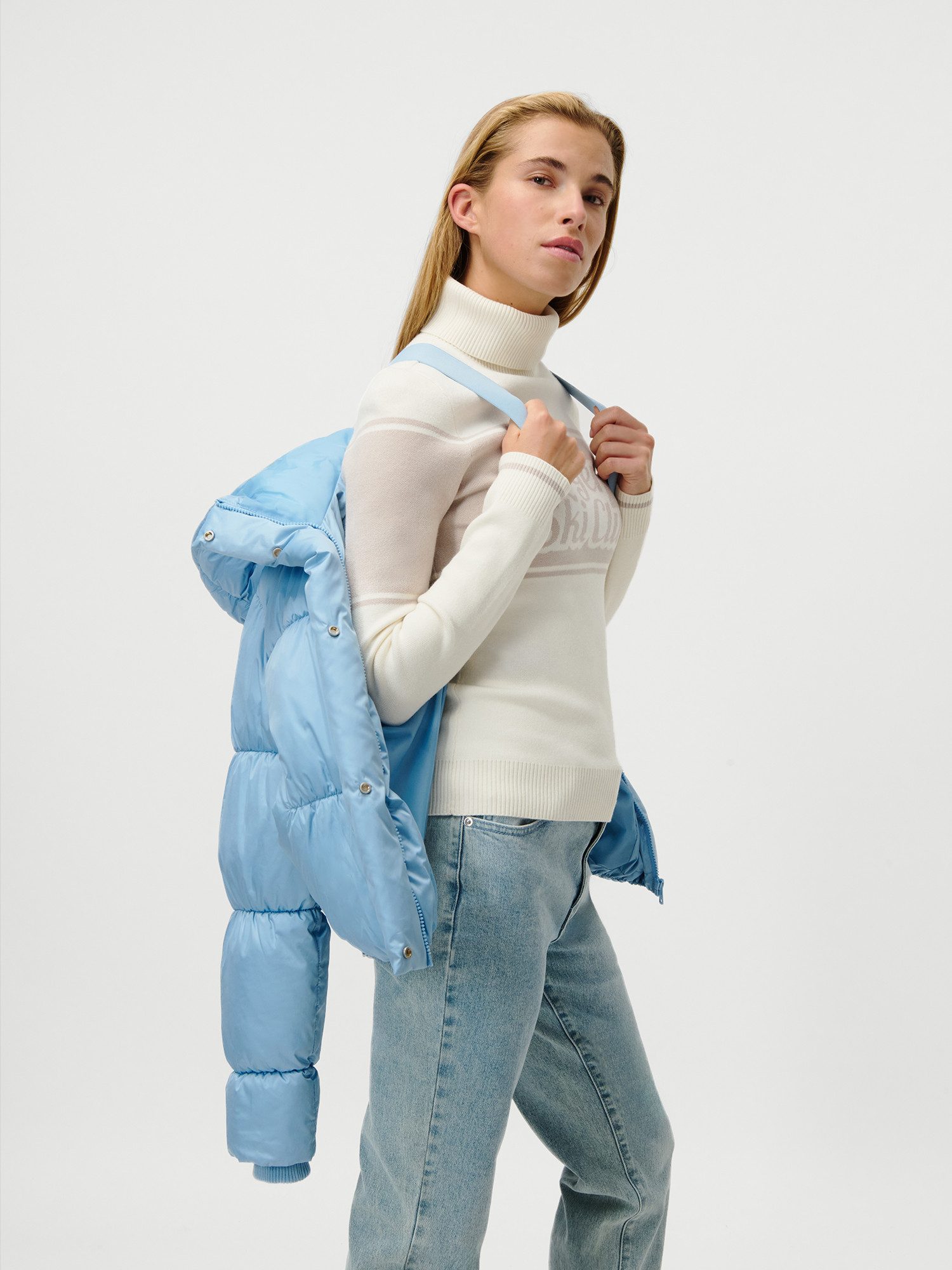 LeGer Steppjacke Viveka, LeGer by Lena Gercke Cropped, mit Rucksack-Riemen innen, Winterjacke
