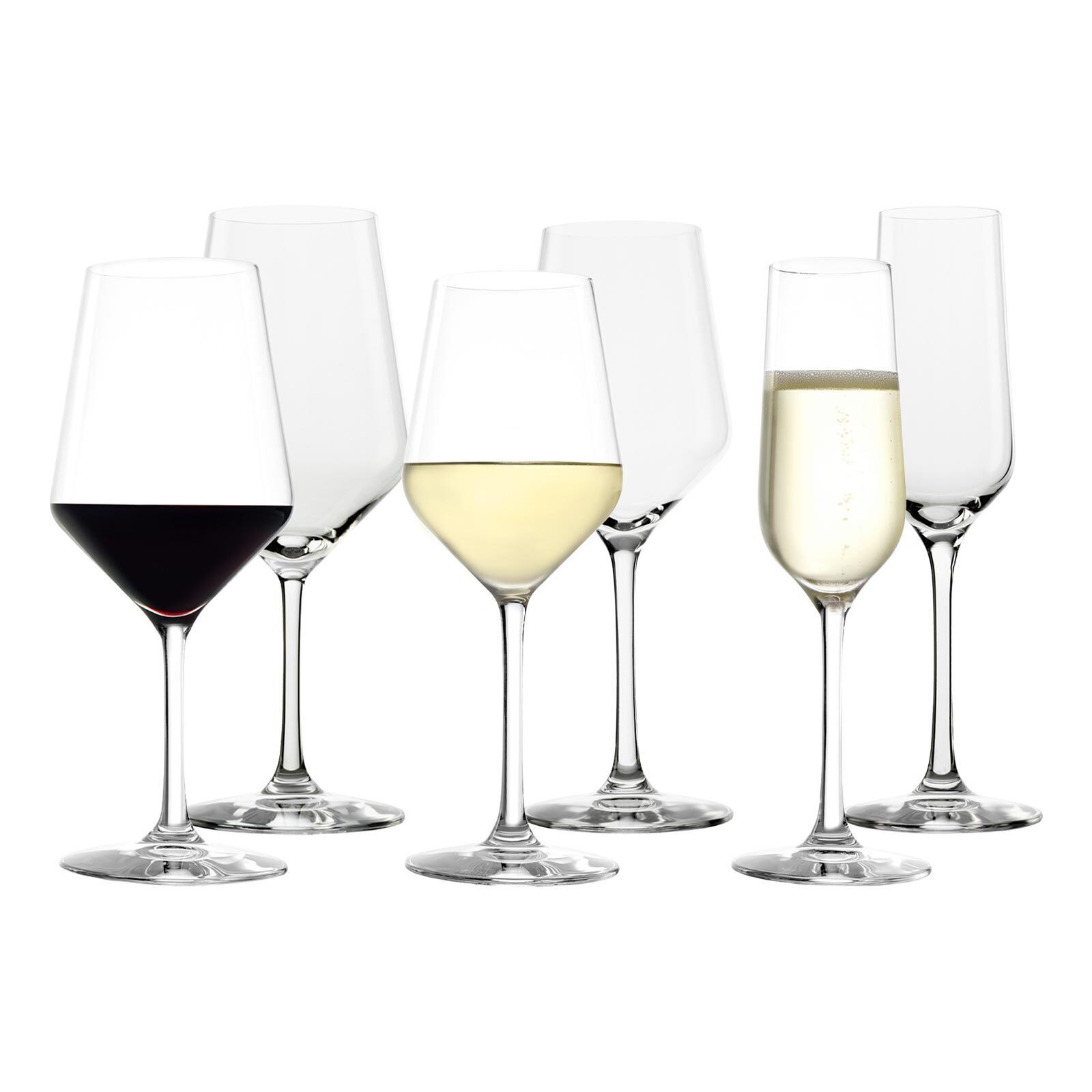 Stölzle Glas Revolution Wein- und Sektgläser 6er Set, Glas | Gläser