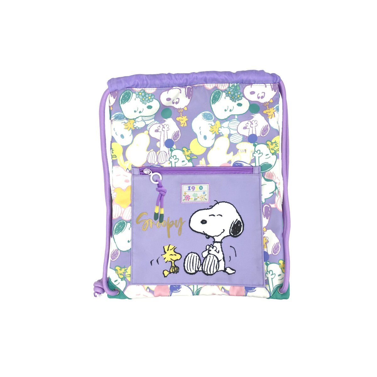 Snoopy Turnbeutel Snoopy Sportbeutel Turnbeutel Rucksack Gymbag mit Reißverschlusstasche (1-tlg)