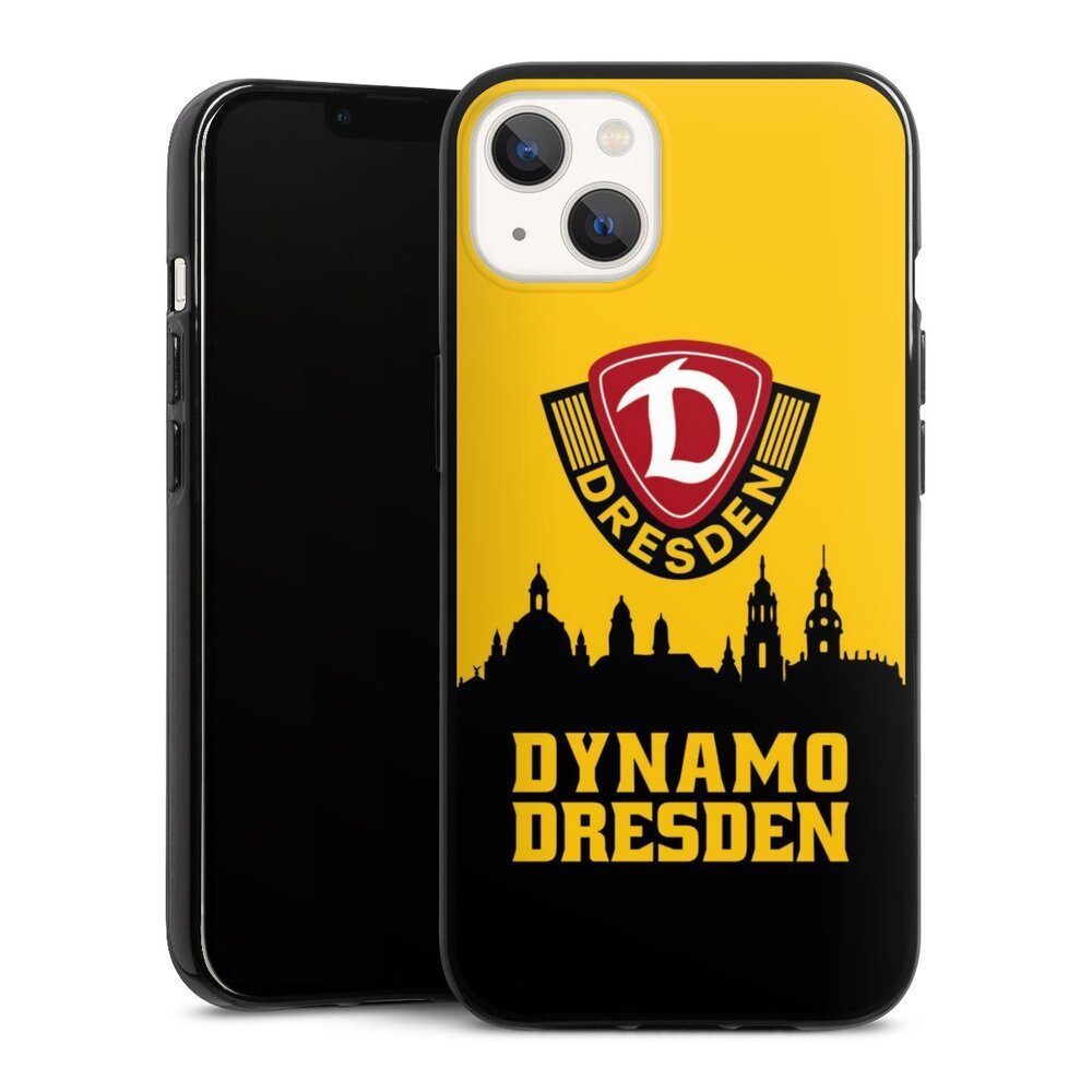 DeinDesign Handyhülle SG Dynamo Dresden Skyline SGD Dynamo Silhouette Dresden, Apple iPhone 13 Silikon Hülle Bumper Case Handy Schutzhülle