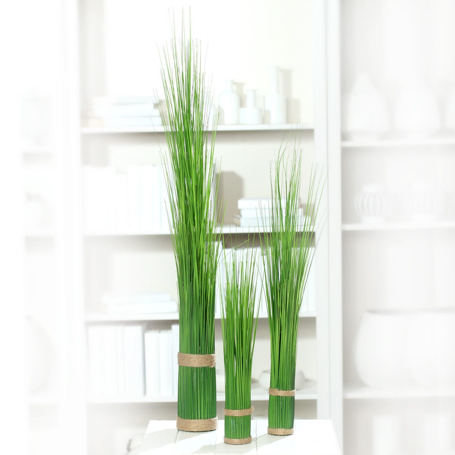 Kunstgras Gräser Stehgras, DPI, Höhe 90 cm, Farbe: Grün
