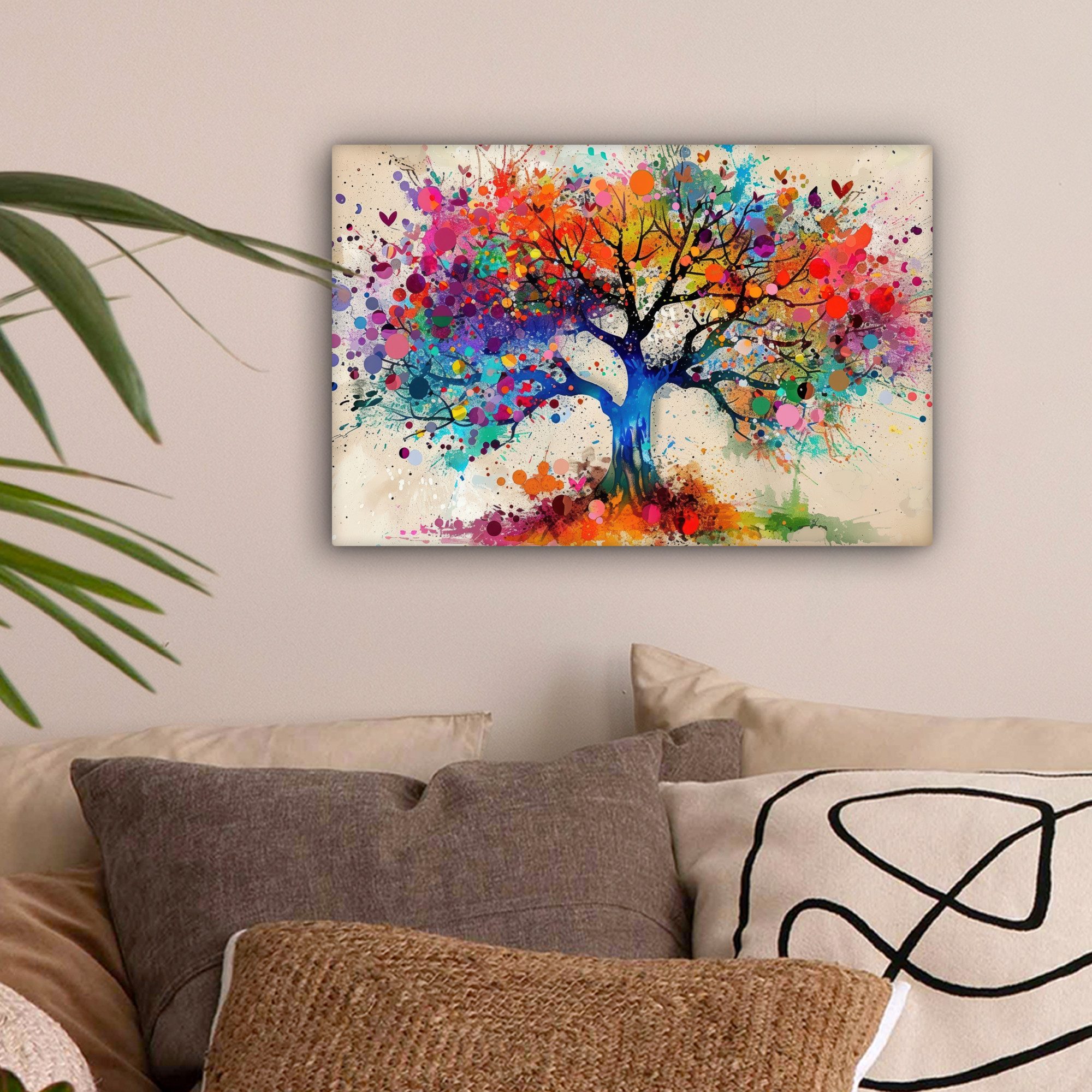 OneMillionCanvasses® Leinwandbild Baum des Lebens - Natur - Farbenfroh - Ba günstig online kaufen