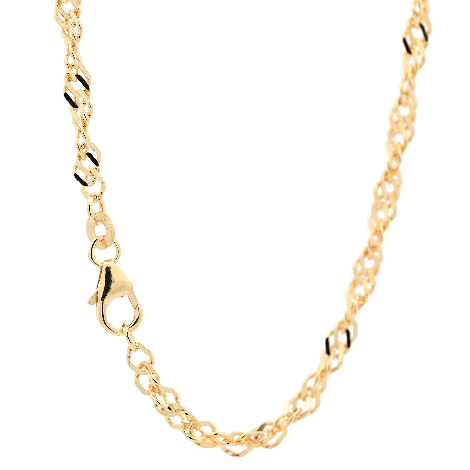 Goldkette Goldkette Singapurkette Länge 42cm - Breite 2,9mm - 333-8 Karat Gold