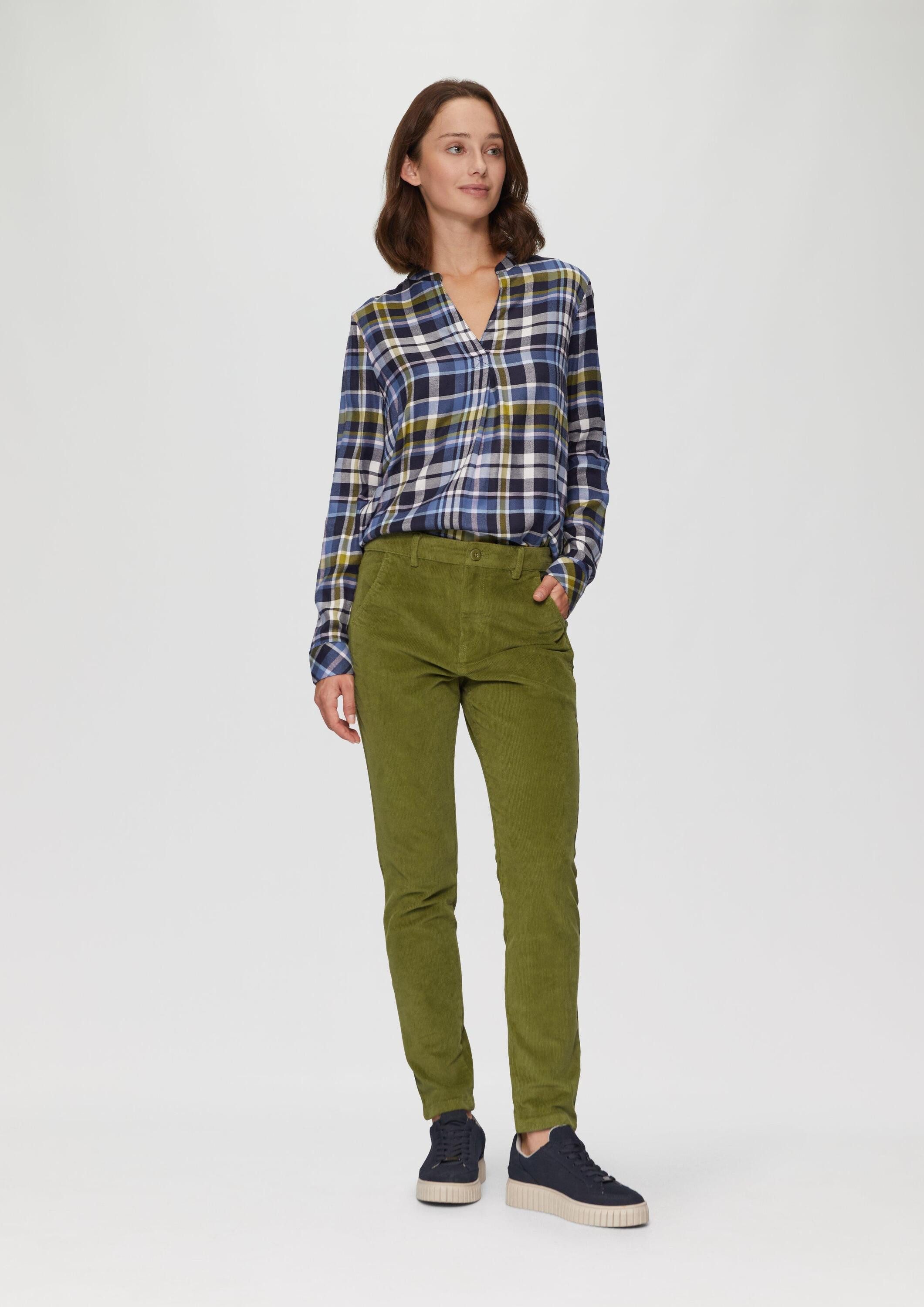 s.Oliver Chinos Hose BETSY Schmal geschnittene Cordhose günstig online kaufen