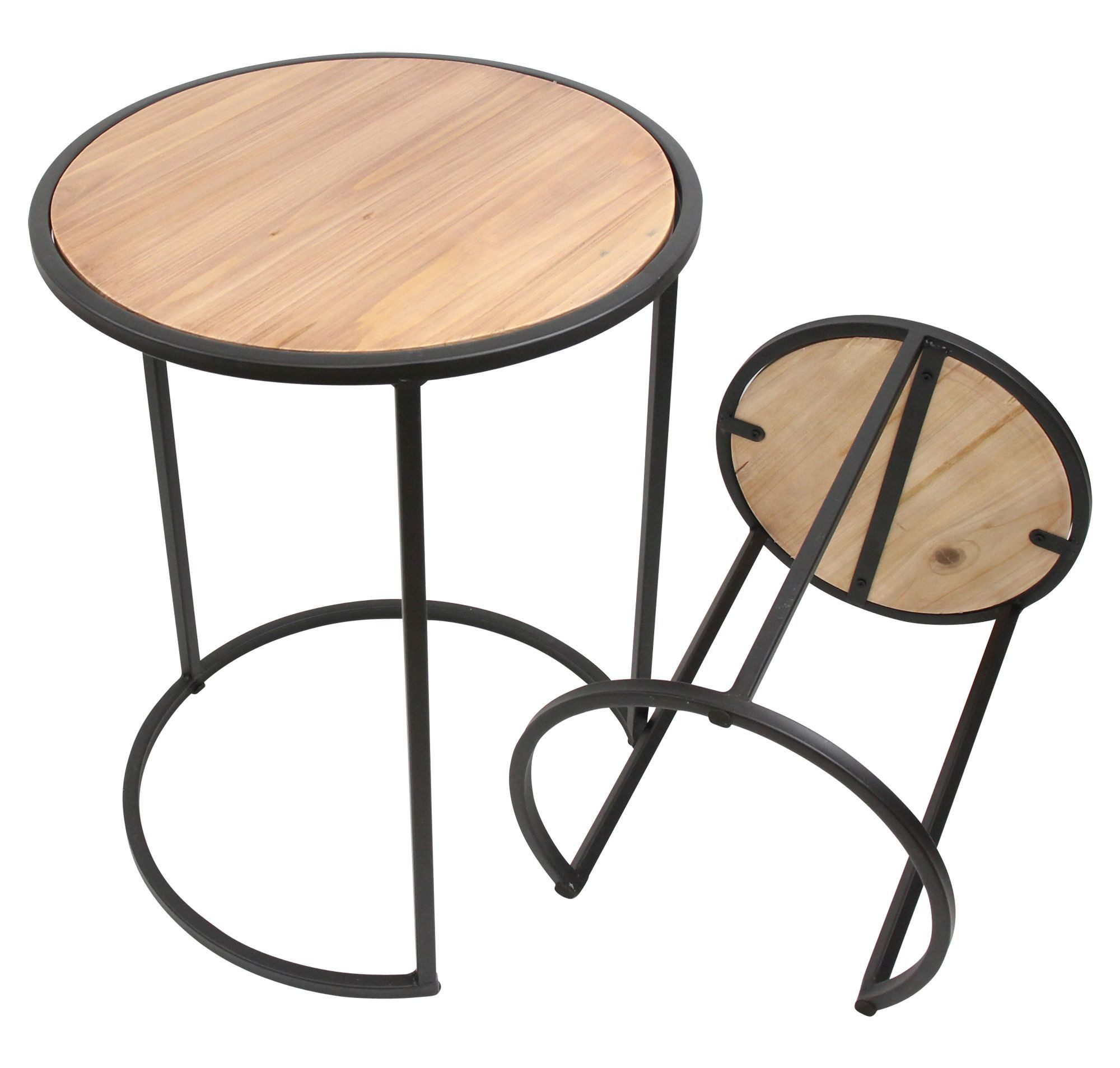 Frank Flechtwaren Beistelltisch, Beistelltisch Circle 2er Set