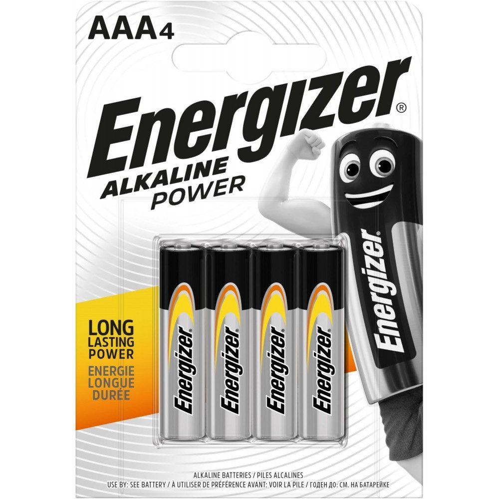 Energizer Alkaline Power AAA 4er Blister-Batterien Akku