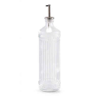 Zeller Present Ölspender Essig-/Ölflasche, 730 ml, Glas, transparent, Ø7,8 x 30 cm