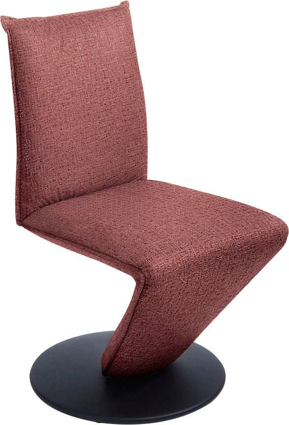 in Stuhl federnder Drehteller Sitzschale, Drehstuhl mit Wohnen Drive, Struktur Metall Komfort schwarz K+W &