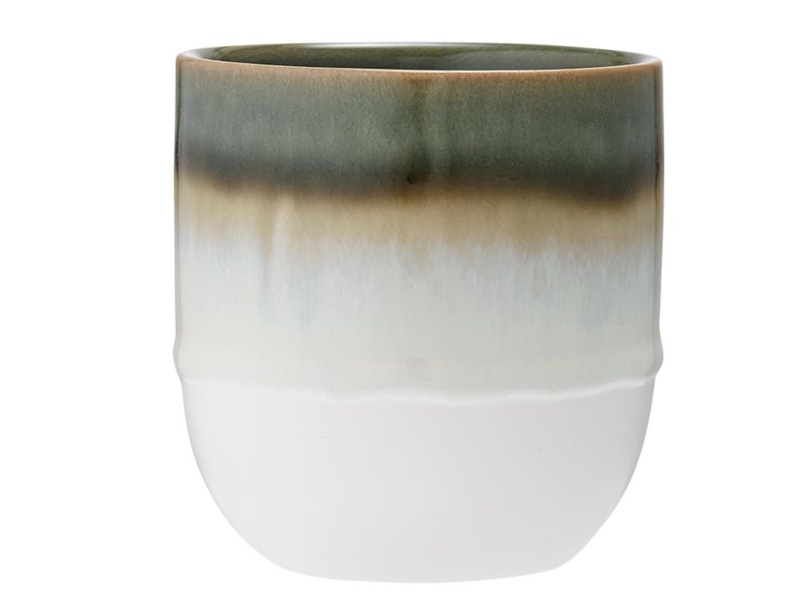 Ladelle Кружки CAFE Кружки ohne Henkel grün schattiert 0,3 l, Steinzeug, Cafe Ombre Green Tumbler 8.5x8.5x9cm