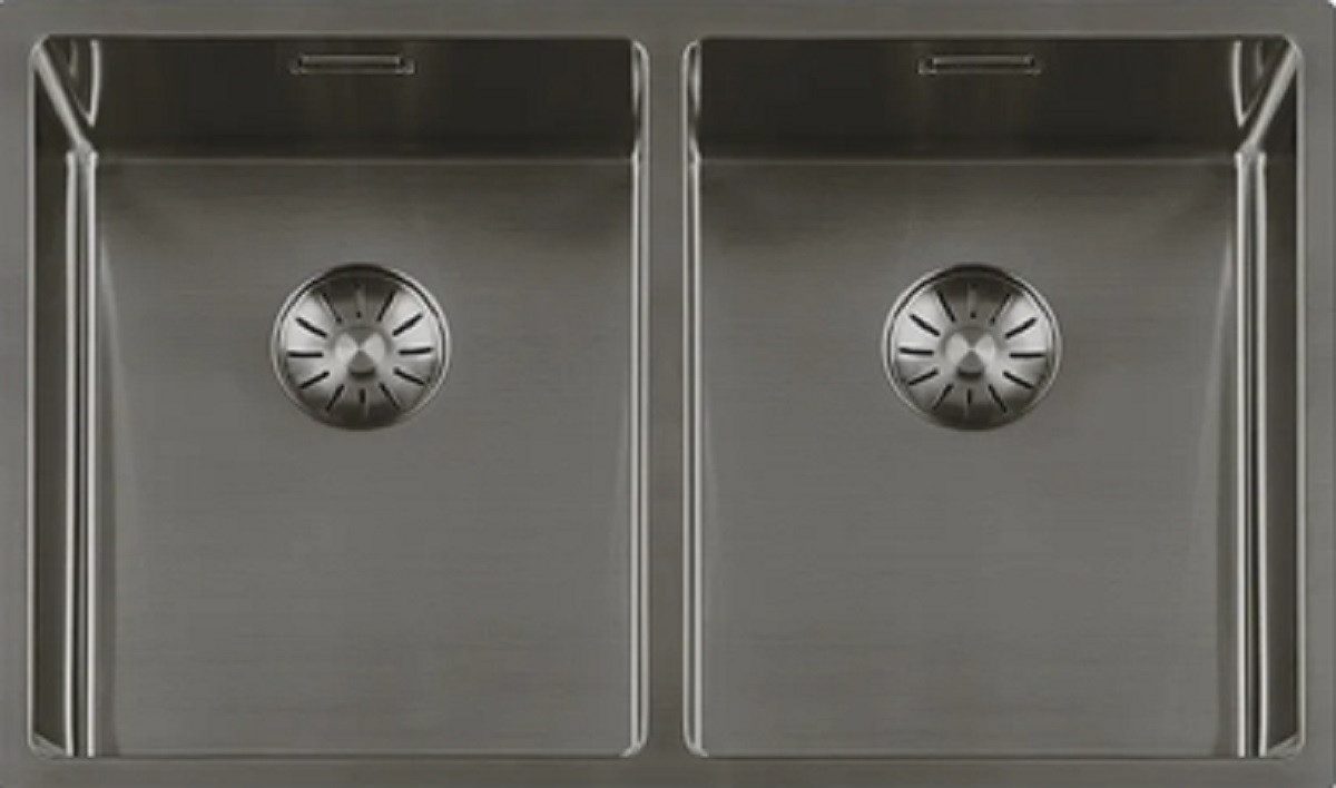 togo Küchenspüle 3434SP-GunMetal, rechteckig, 74.5/44 cm, GunMetal Edelstahl Spüle
