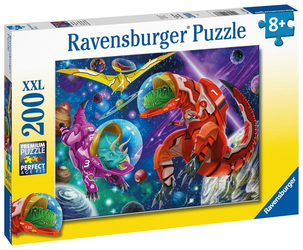 Ravensburger Puzzle 200 Teile Ravensburger Kinder Puzzle XXL Weltall Dinos 12976, 200 Puzzleteile