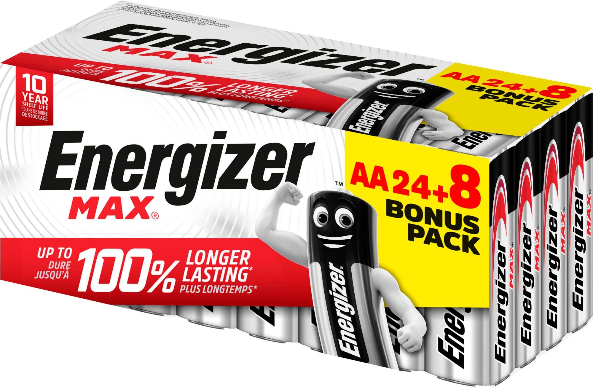 Energizer 24+8 Stück Mignon Max St) Promotionware (AA) Batterie, LR6 (32