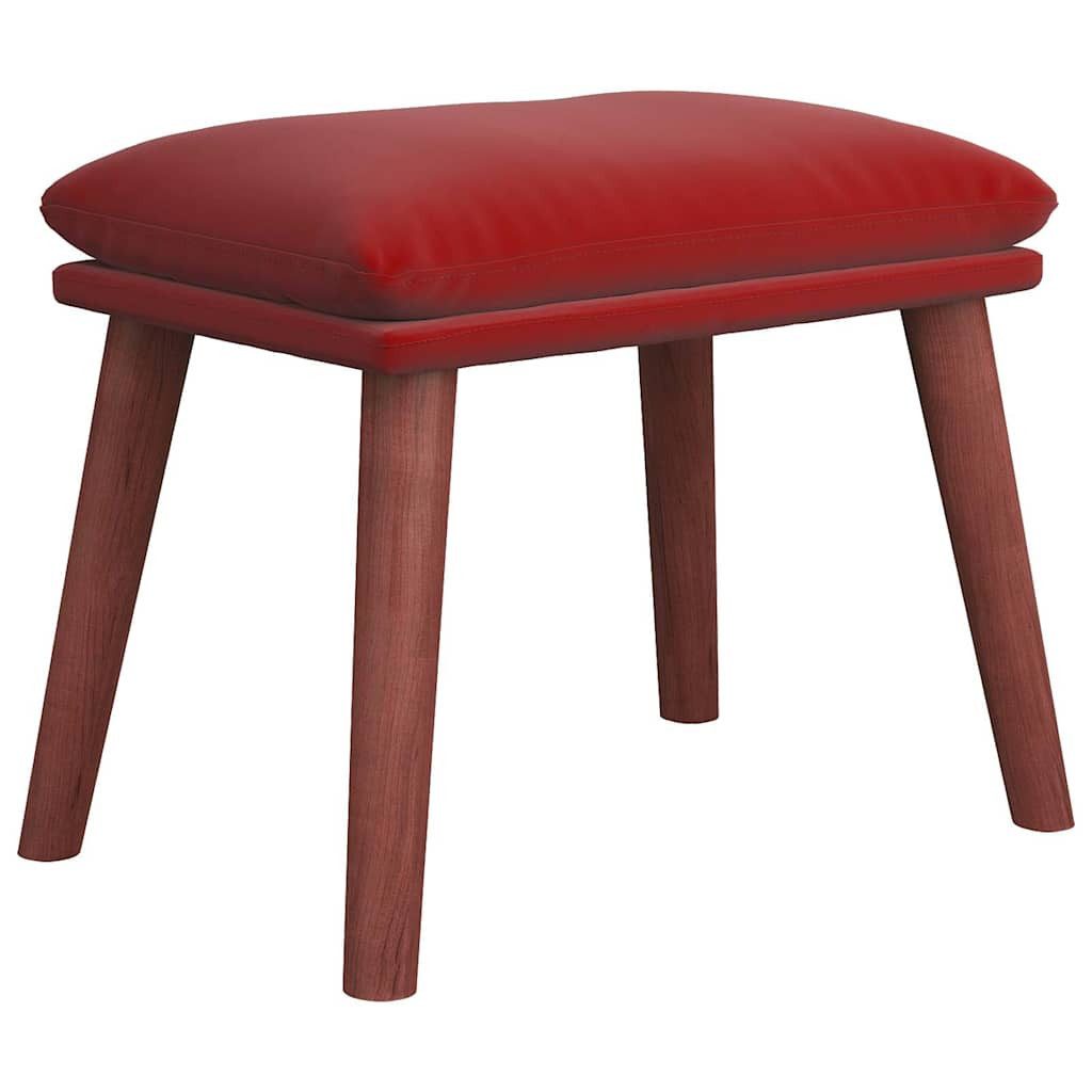 vidaXL Polsterhocker Fußhocker Weinrot 45x29,5x35 cm Samt (1 St)