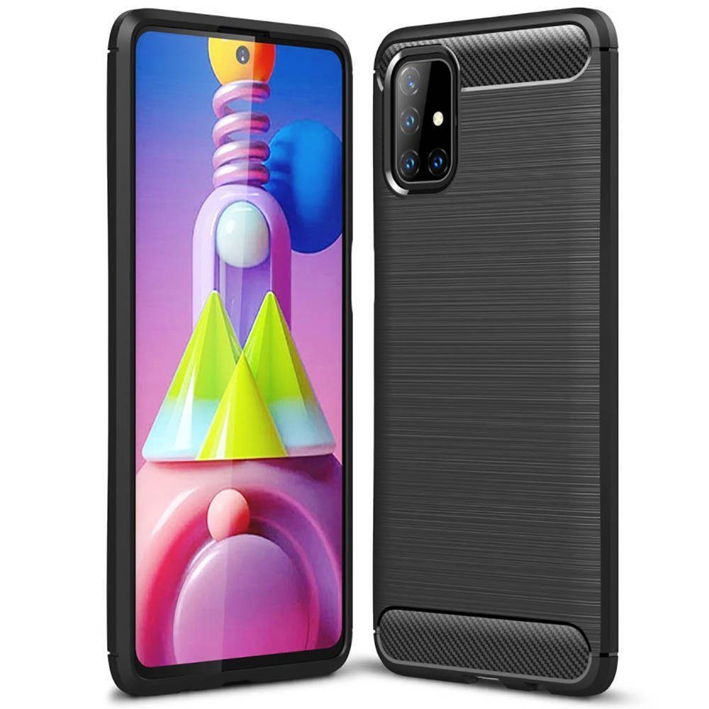 cofi1453 Bumper cofi1453® Silikon Hülle Basic kompatibel mit Samsung Galaxy M51 (M515F