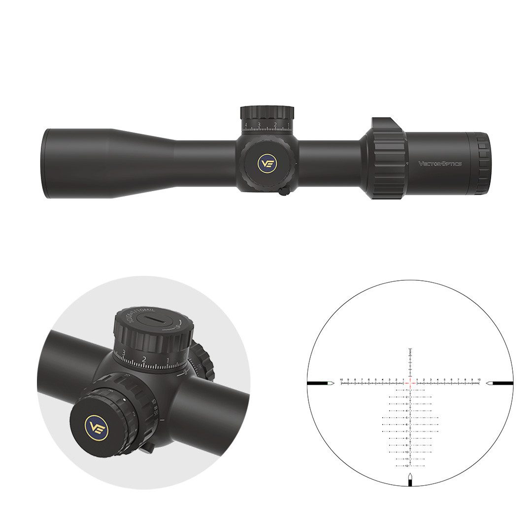Vector Optics Vector Optics SCFF-45 Taurus 4-16x44 HD MIL Zielfernrohr (Ideal für Jagd, Sport und Airsoft)
