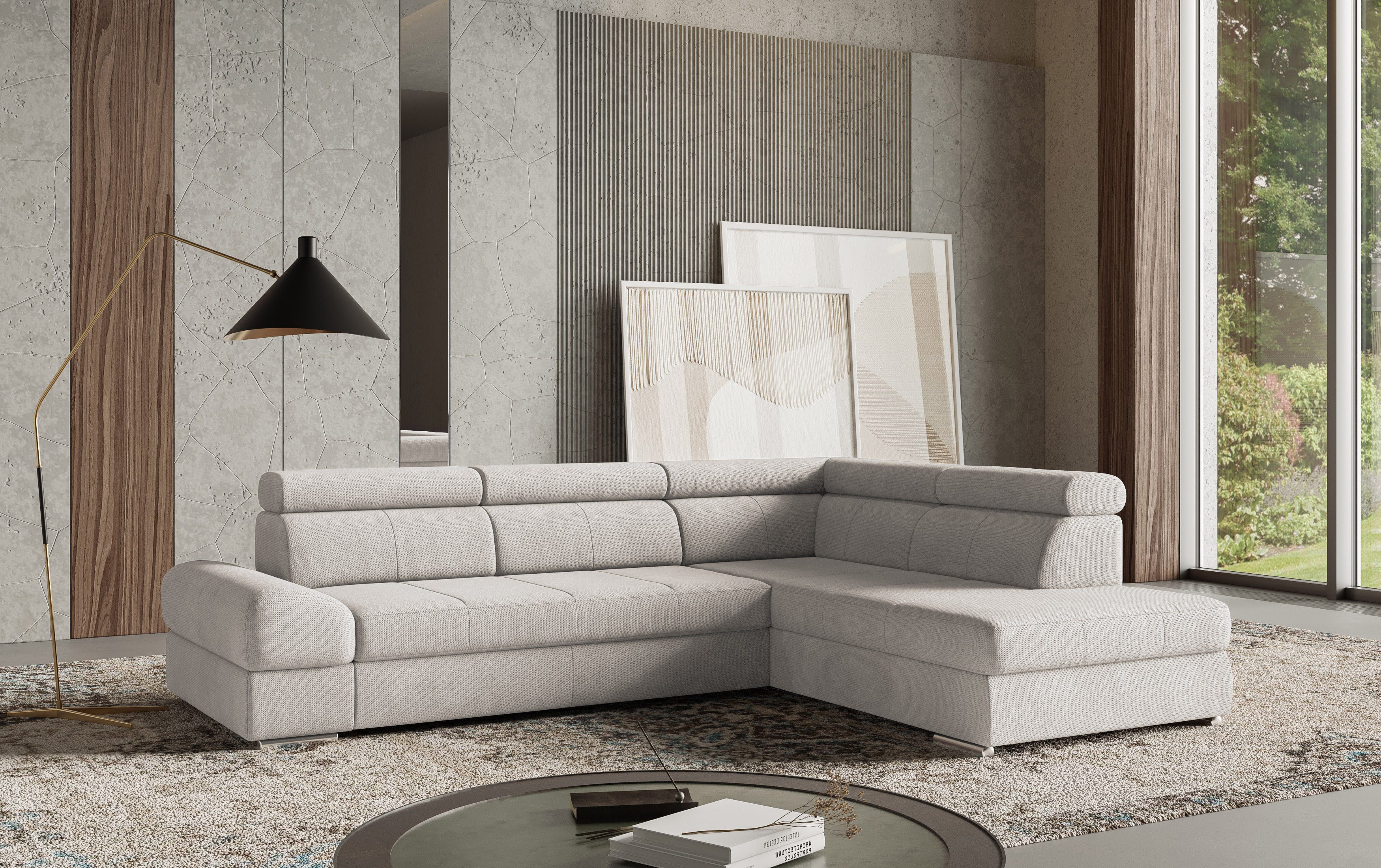 sit&more Ecksofa "Broadway L-Form" mit verstellbaren Kopfteilen, wahlweise günstig online kaufen