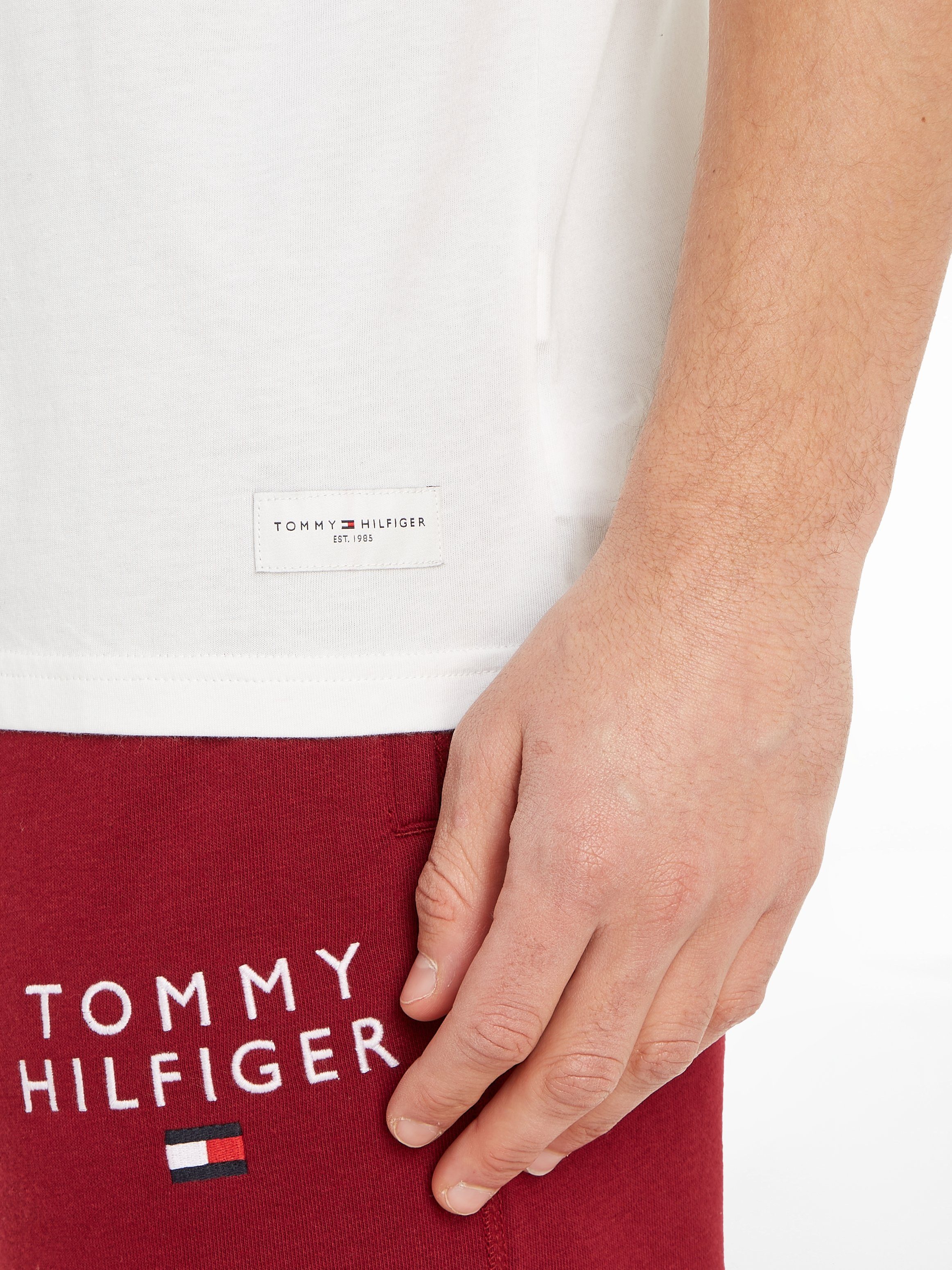 Tommy Hilfiger TEE LOGO Underwear Ecru SS in melierter Optik T-Shirt