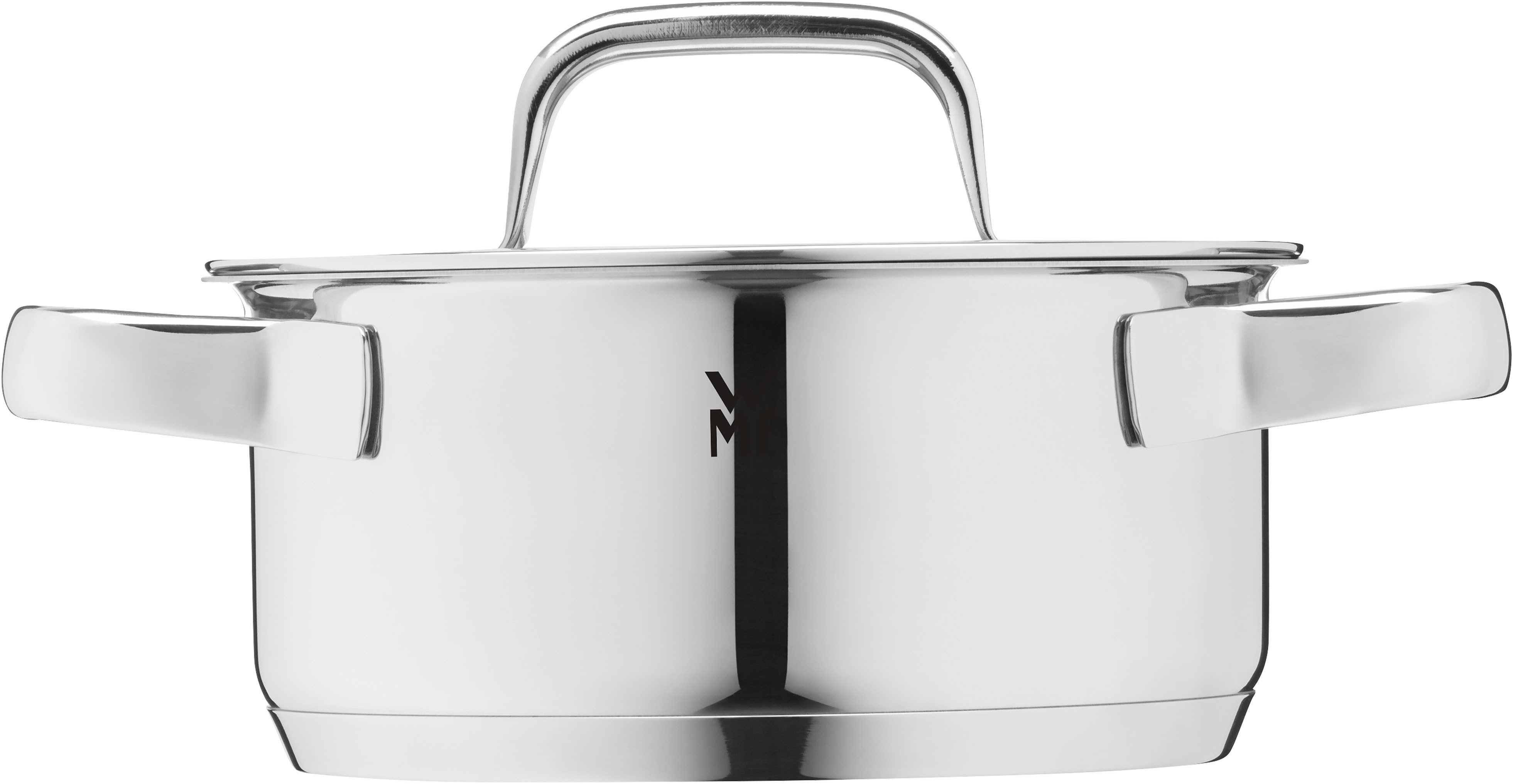 WMF Bratentopf Compact Cuisine, Cromargan® Edelstahl Rostfrei 18/10 (2-tlg), wärmeduzierende Hohlgriffe, Innenskalierung, Schüttrand