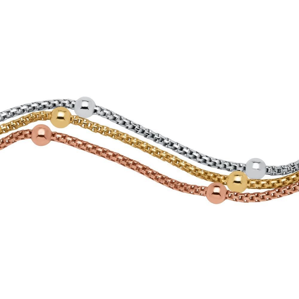 Unique Silberarmband 925er Silberarmband tricolor – Bild 4 von 5