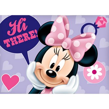 Kinderbettwäsche Minnie Mouse Baby / Kleinkind Bettwäsche Hi There! Linon / Renforcé, BERONAGE, 100% Baumwolle, 2 teilig, 135x100 + 60x40 cm