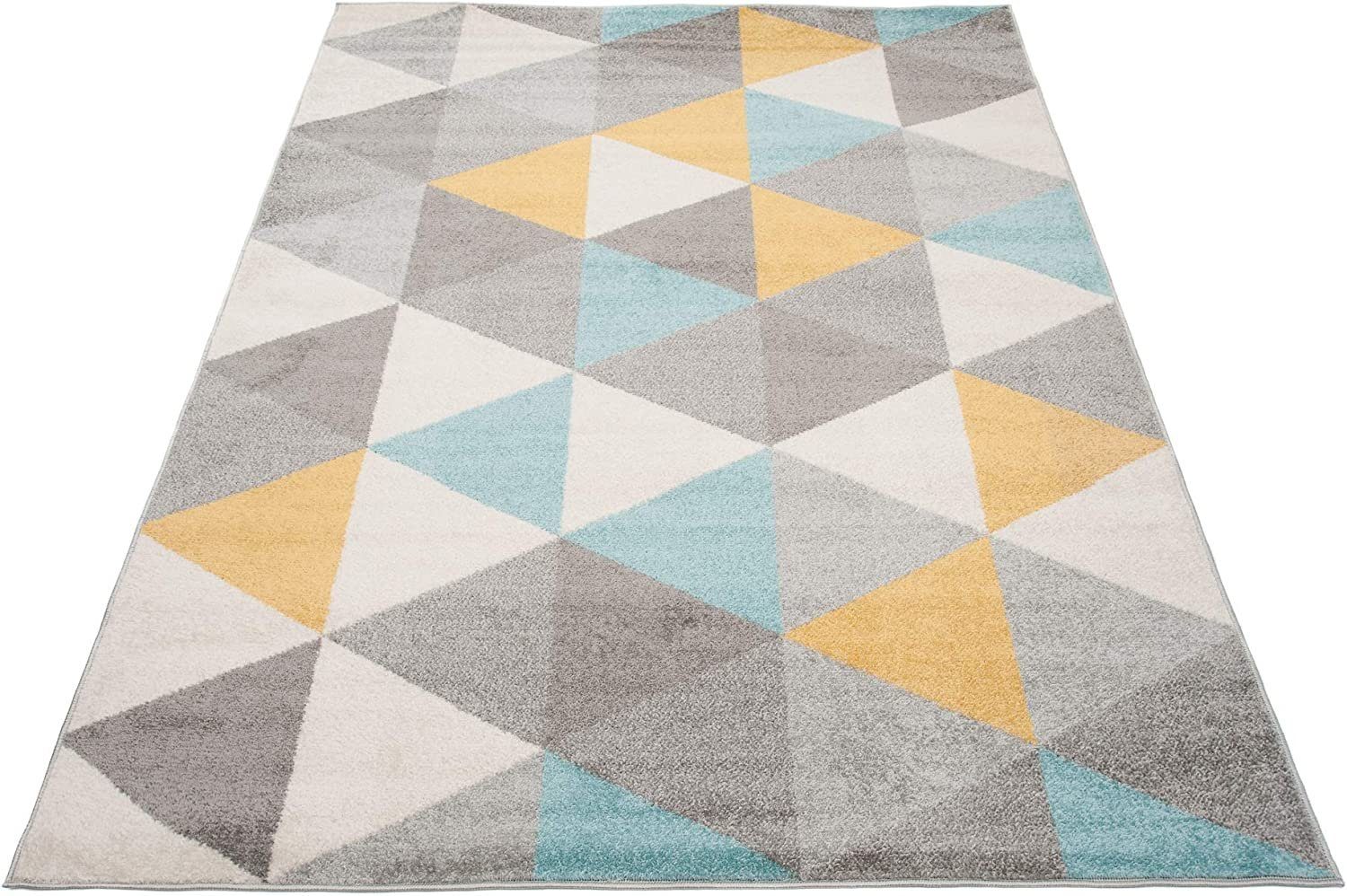 Mazovia Teppich LAZUR_Geometric, 80x150, Geometrisch, Modern, Kurzflor, Gemustert
