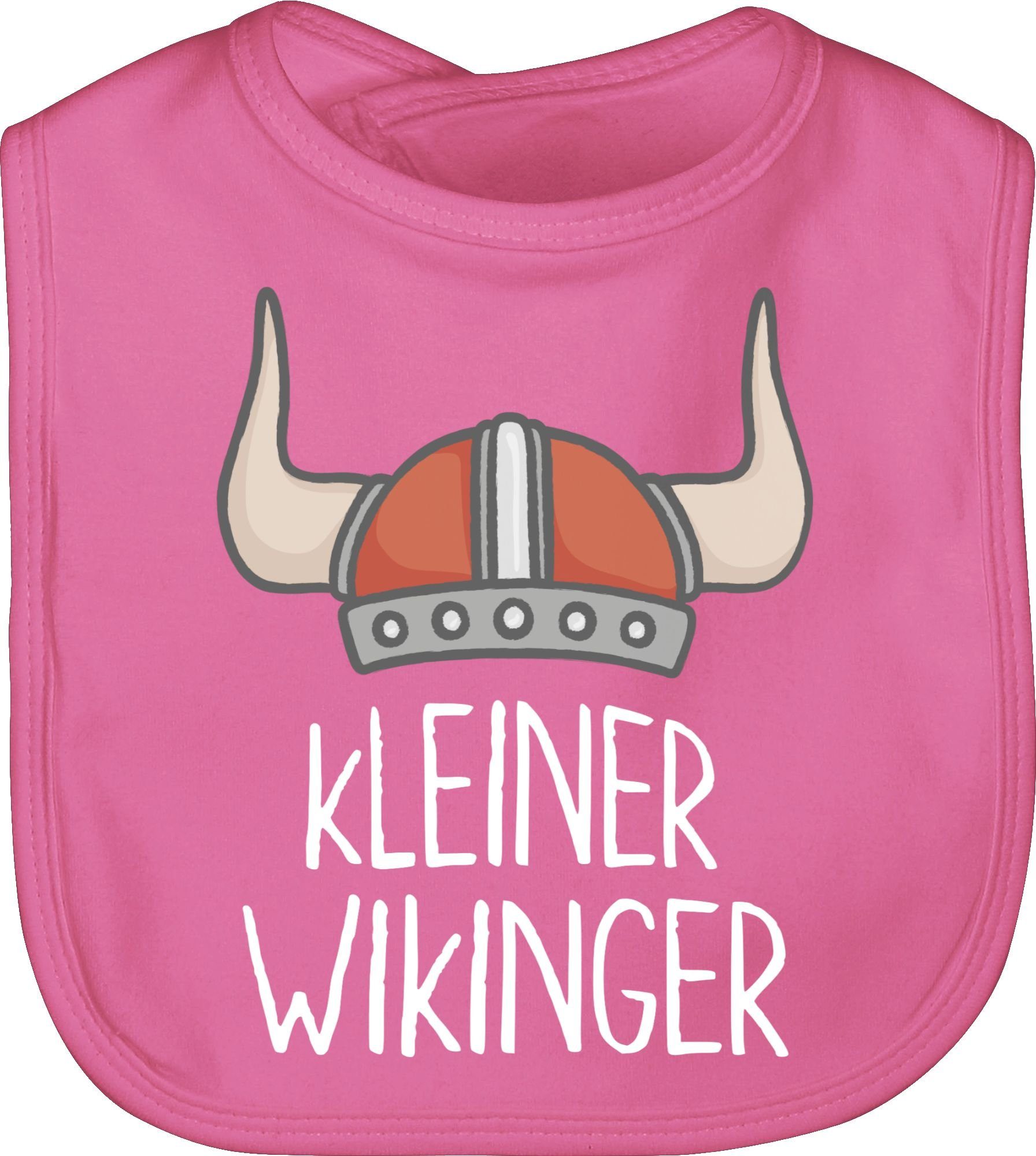 Shirtracer Lätzchen kleiner Wikinger weiß, Wikinger & Walhalla Baby 3 Pink