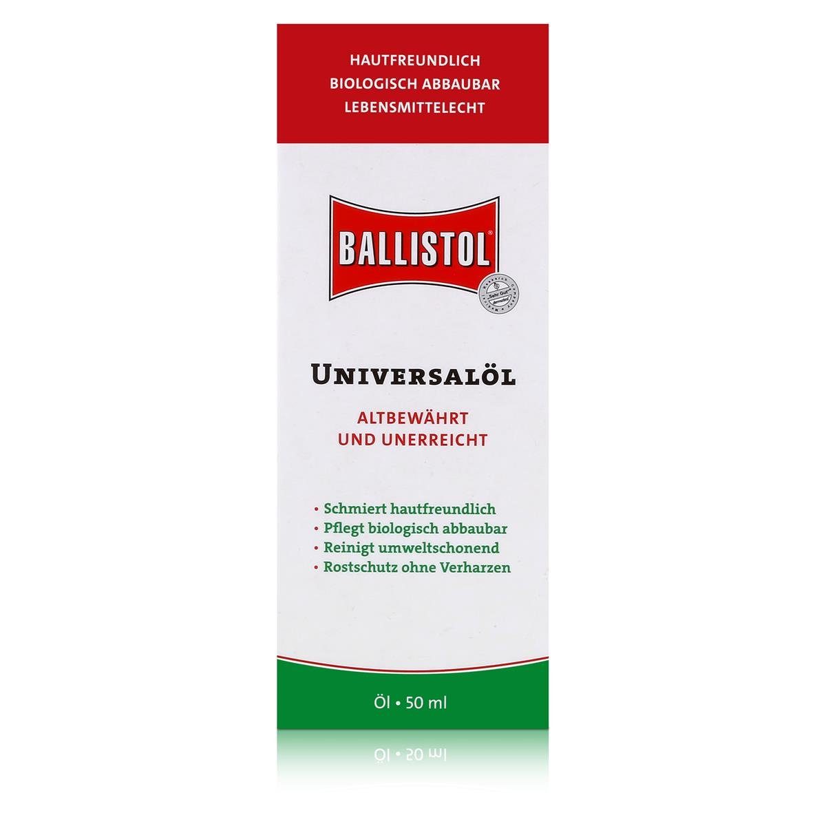 Ballistol Multifunktionsöl Ballistol Universalöl Flasche 50ml - Rostschutz ohne Verharzen (1er Pa