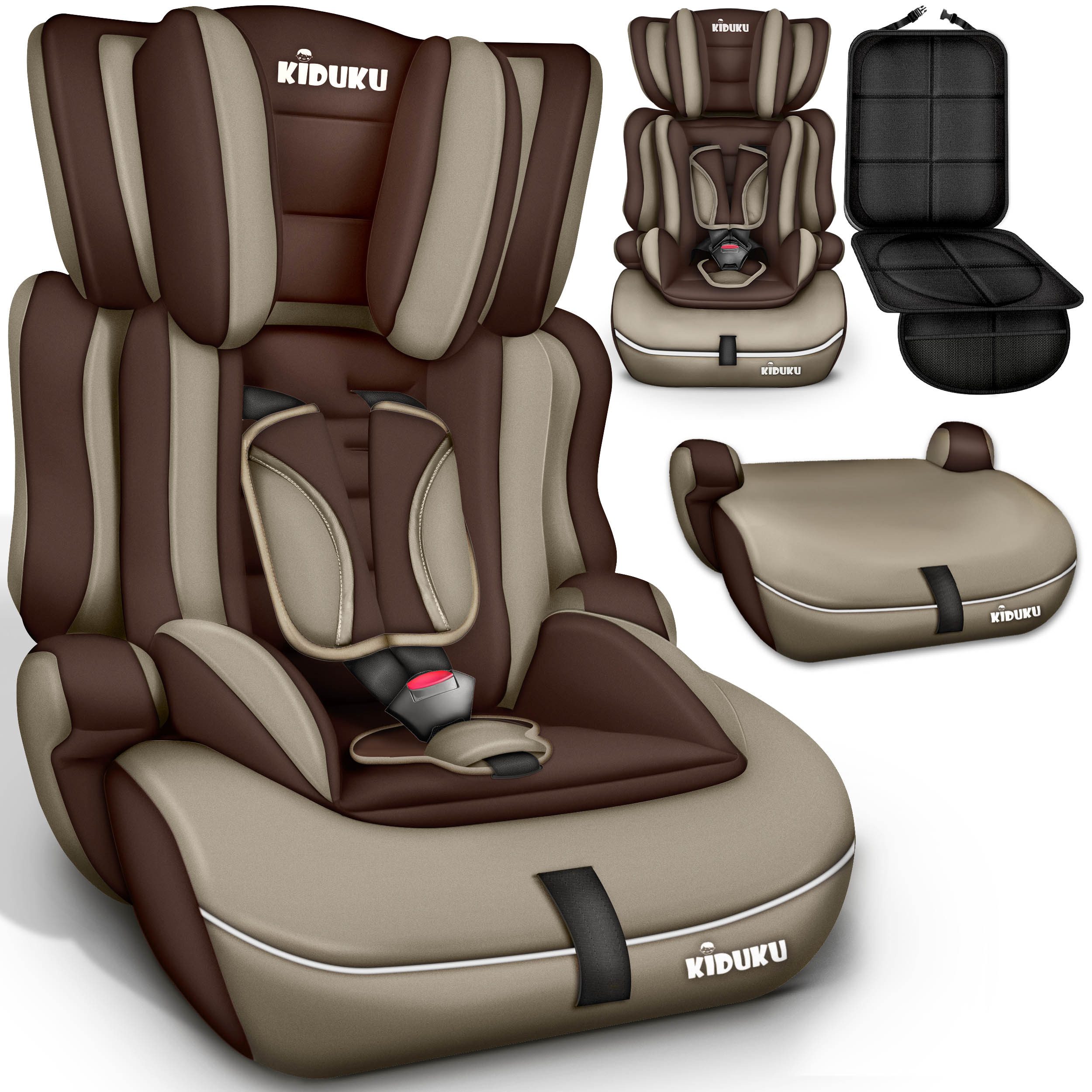 KIDUKU Autokindersitz Kindersitz 9-36 kg (1-12 Jahre), Autositz ECE R 129/03, Kinderautositz Gruppe 1/2/3