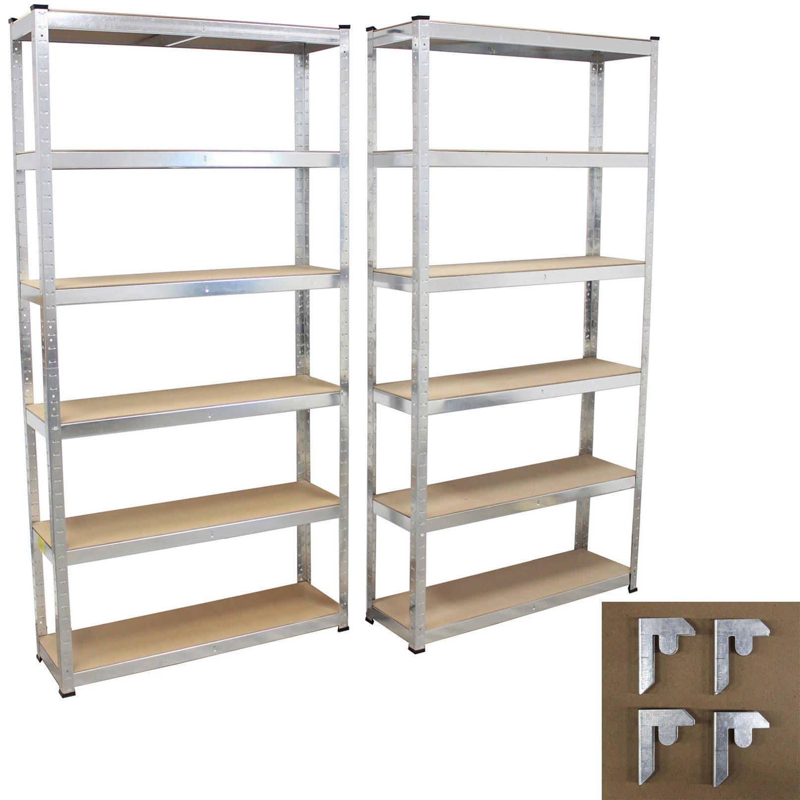 TRUTZHOLM Steckregal 2x Schwerlastregal Steckregal 200x100x30 günstig online kaufen