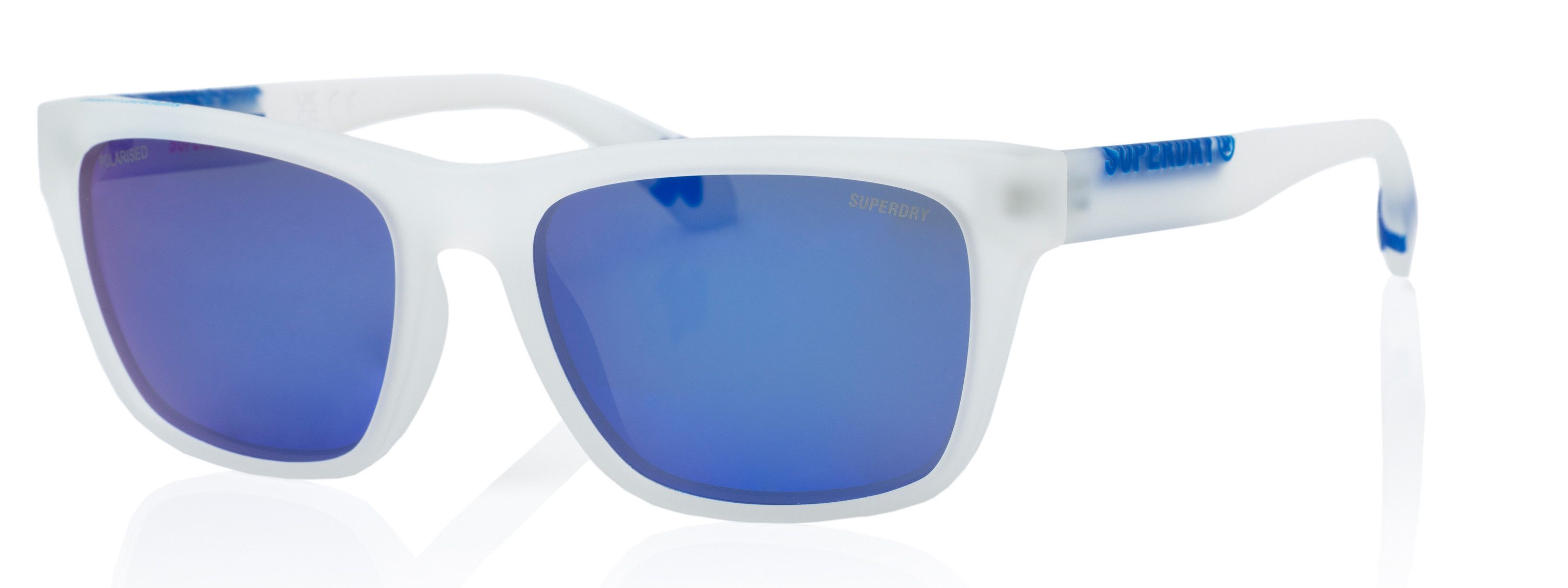 Superdry Sonnenbrille Modell 996074 Form Karree/Eckig, Logoschriftzug auf Bügel, Kunststofffassung